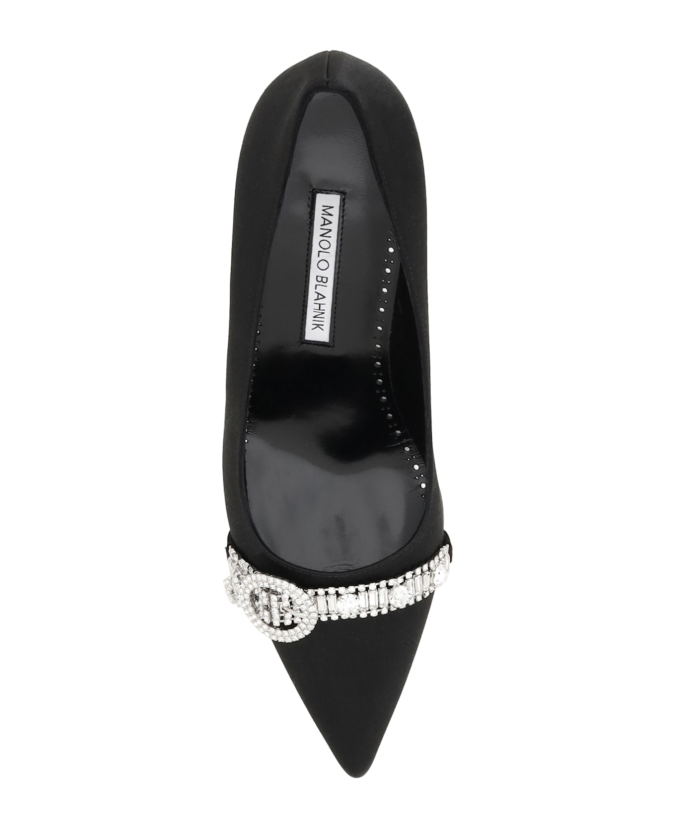 Manolo Blahnik Asapump Satin Pumps - Blck