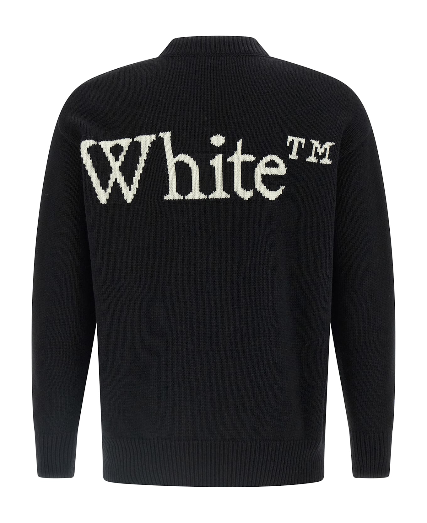 Off-White 
bookish Shared Knit
 Sweater - White/Black