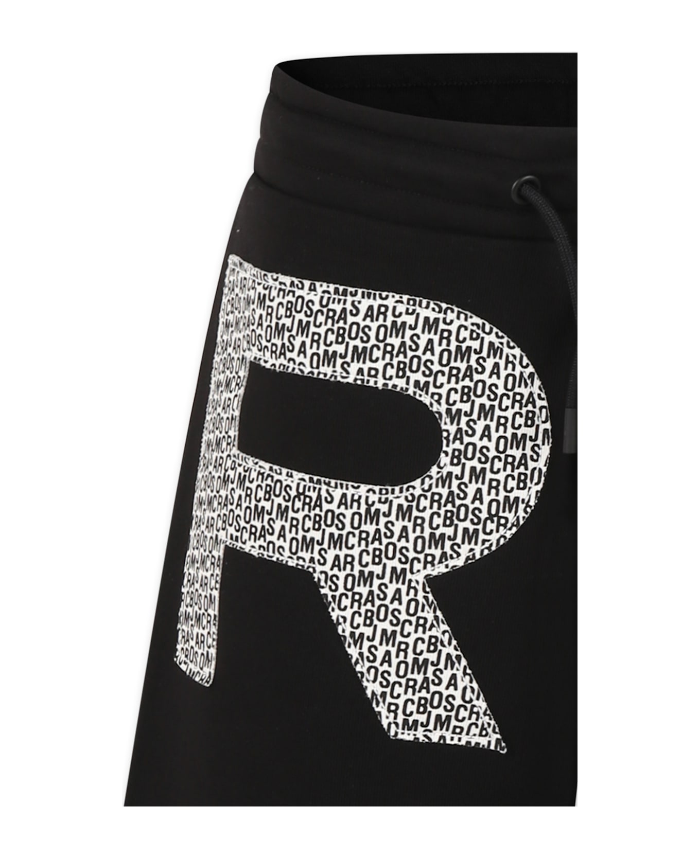 Marc Jacobs Black Shorts For Boy With Logo - Black