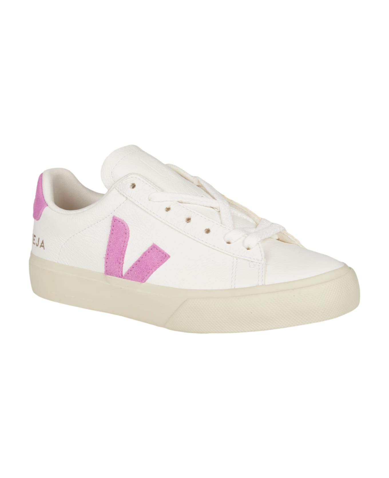 Veja Logo Lace-up Sneakers - White