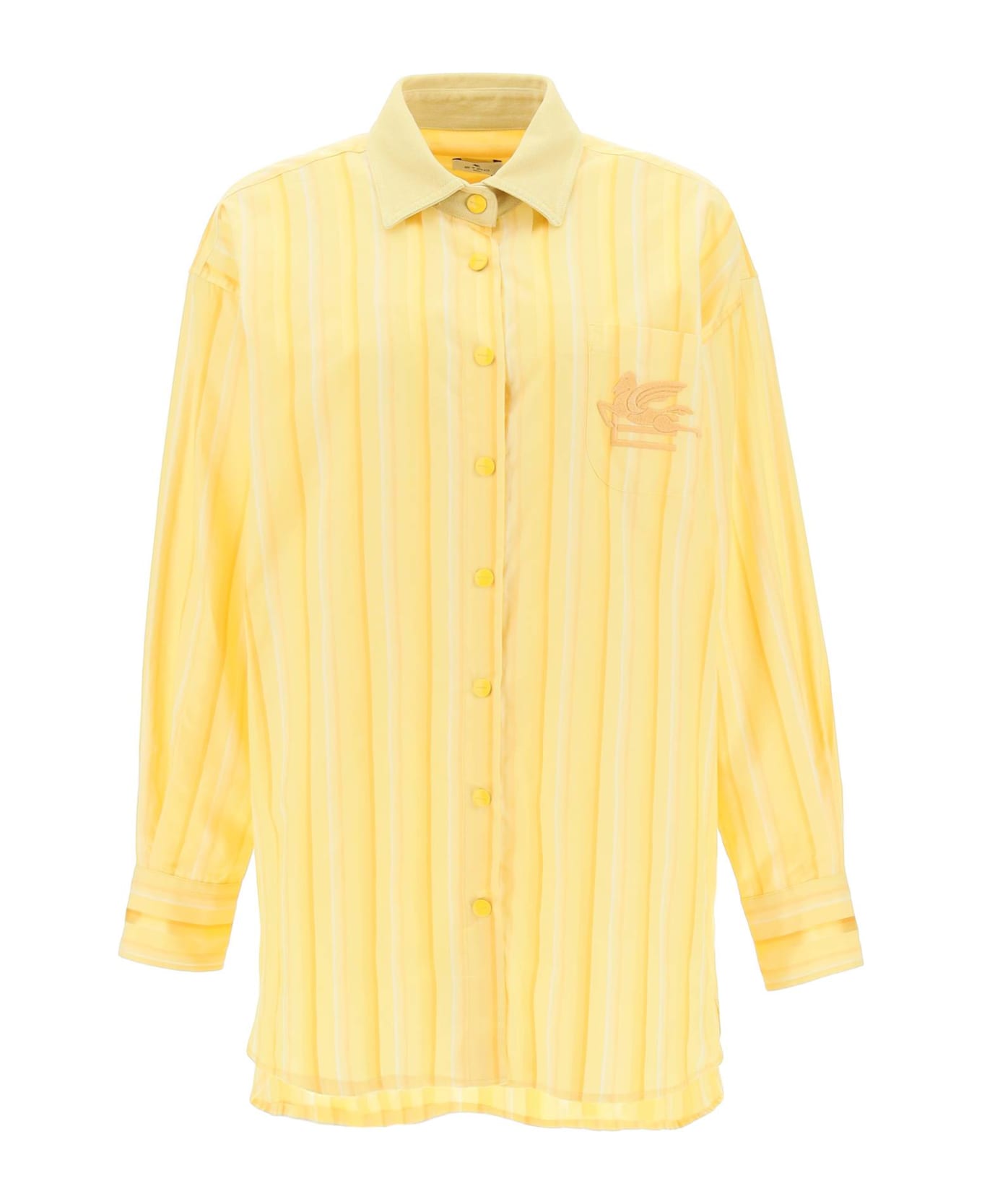 Etro Silk Blend Shirt - YELLOW (Yellow)