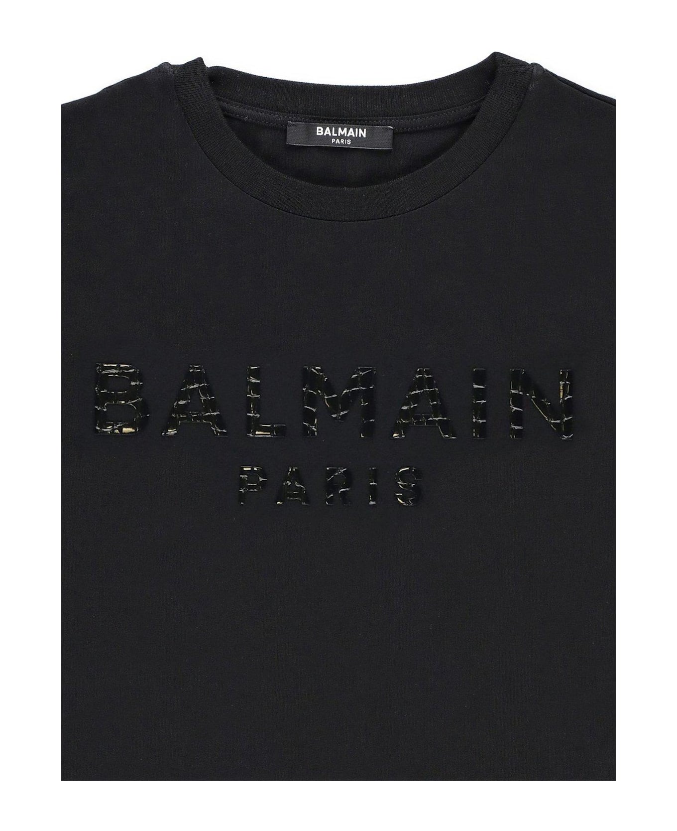 Balmain Logo Detailed Jersey T-shirt