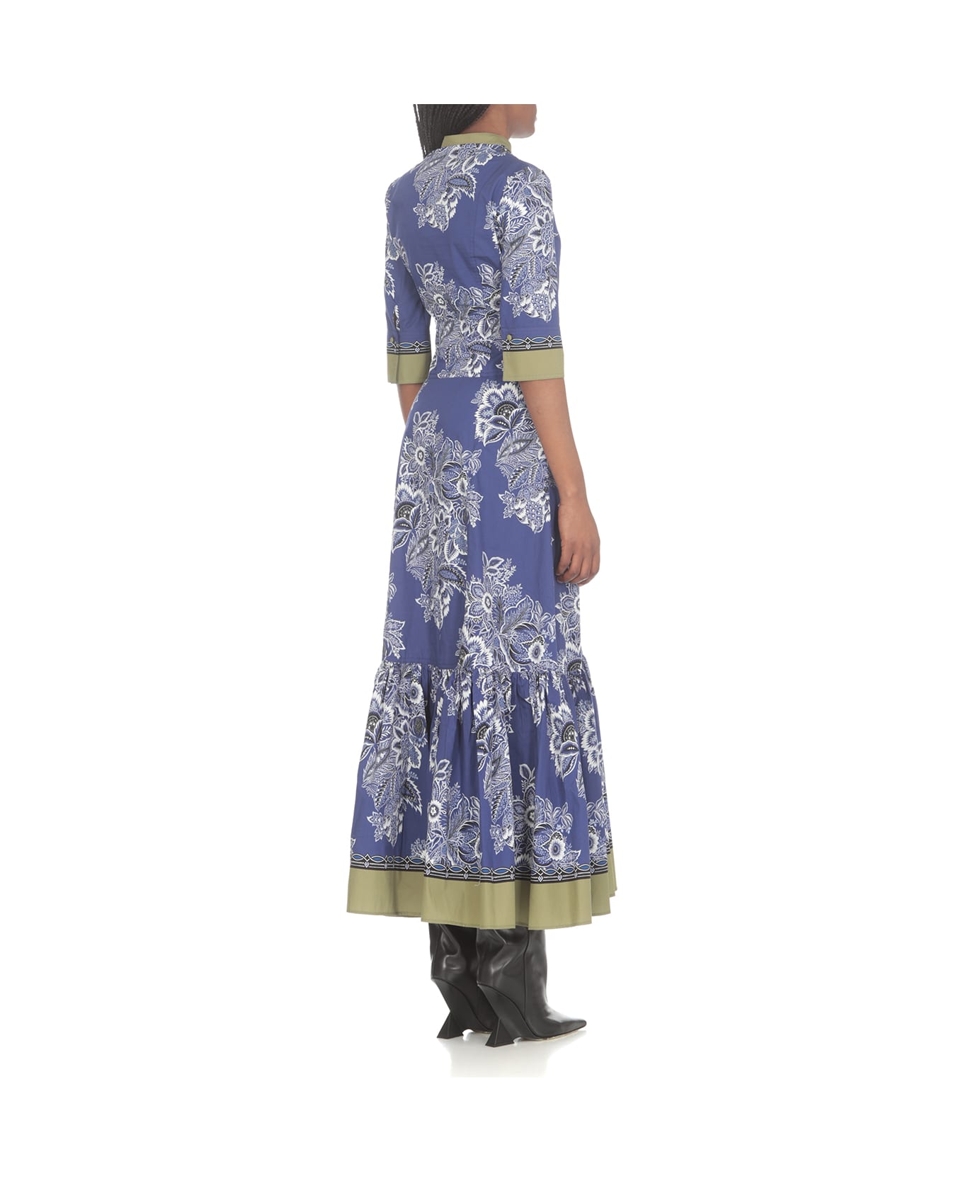 Etro Bouquet Bandana Dress - Blue