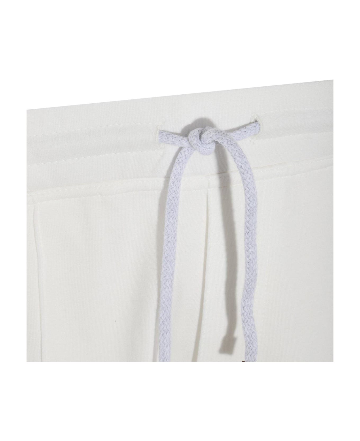 Brunello Cucinelli Straight-leg Drawstring Track Pants - White