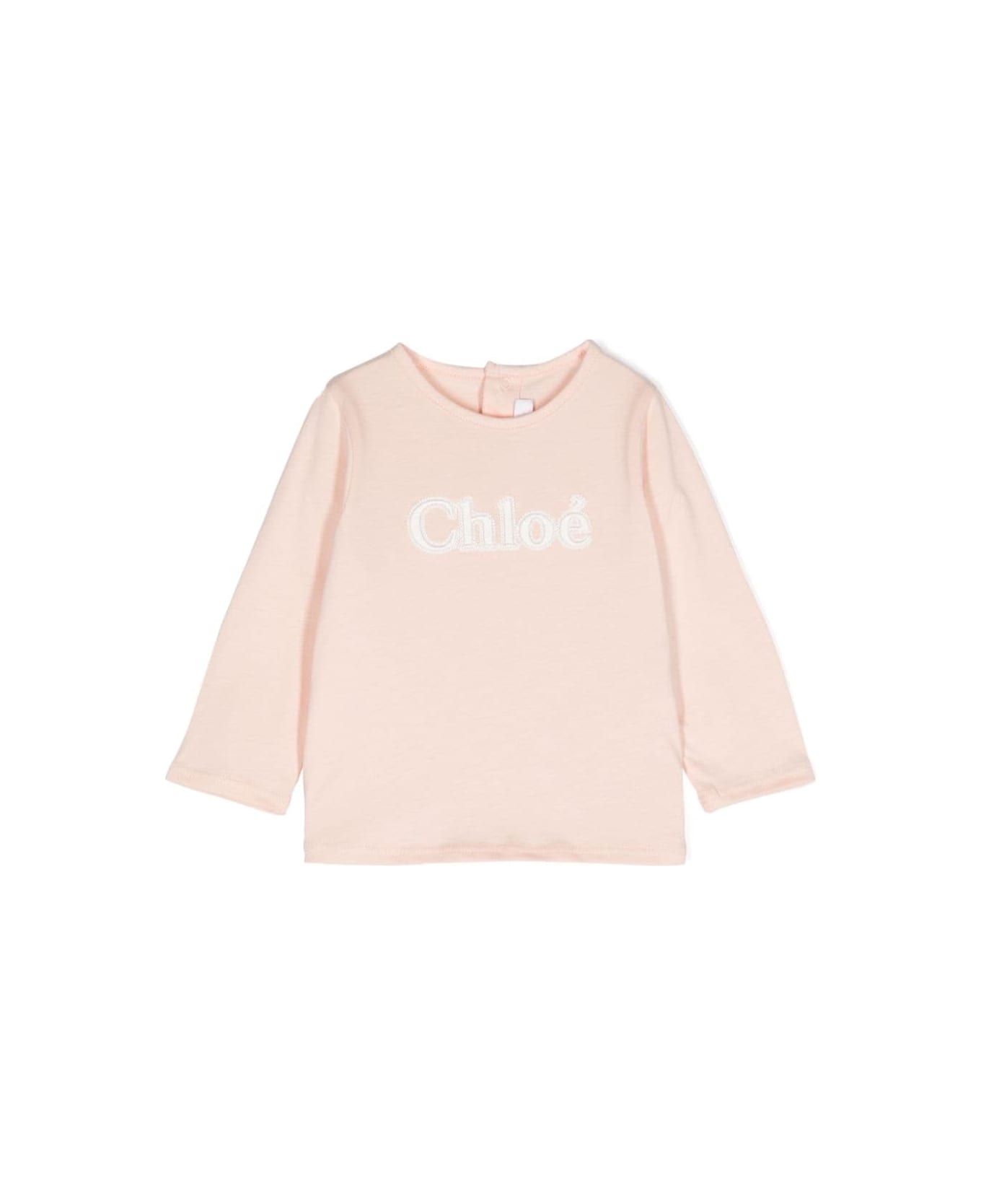 Chloé T-shirt Con Stampa - Pink