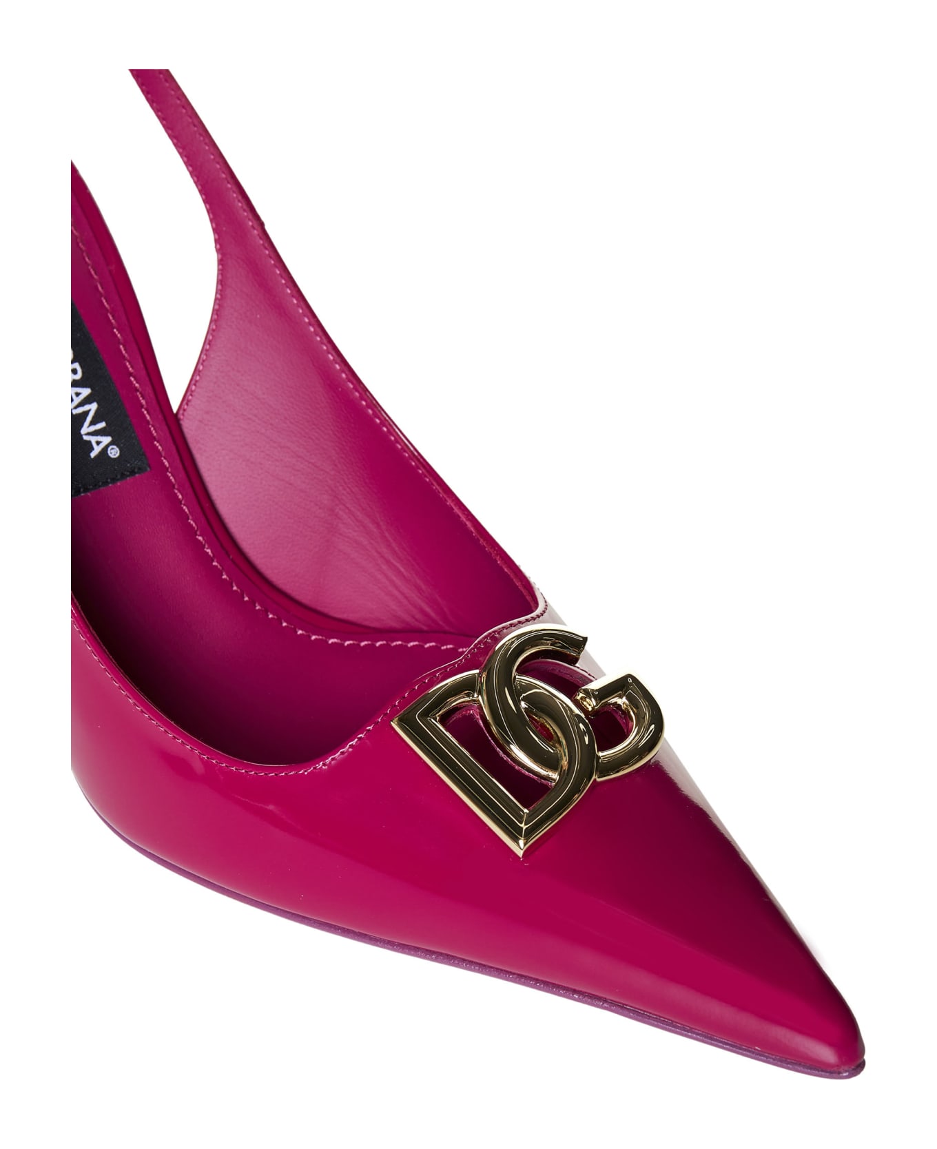 Dolce & Gabbana Leather Slingback Pumps - Pink ハイヒール