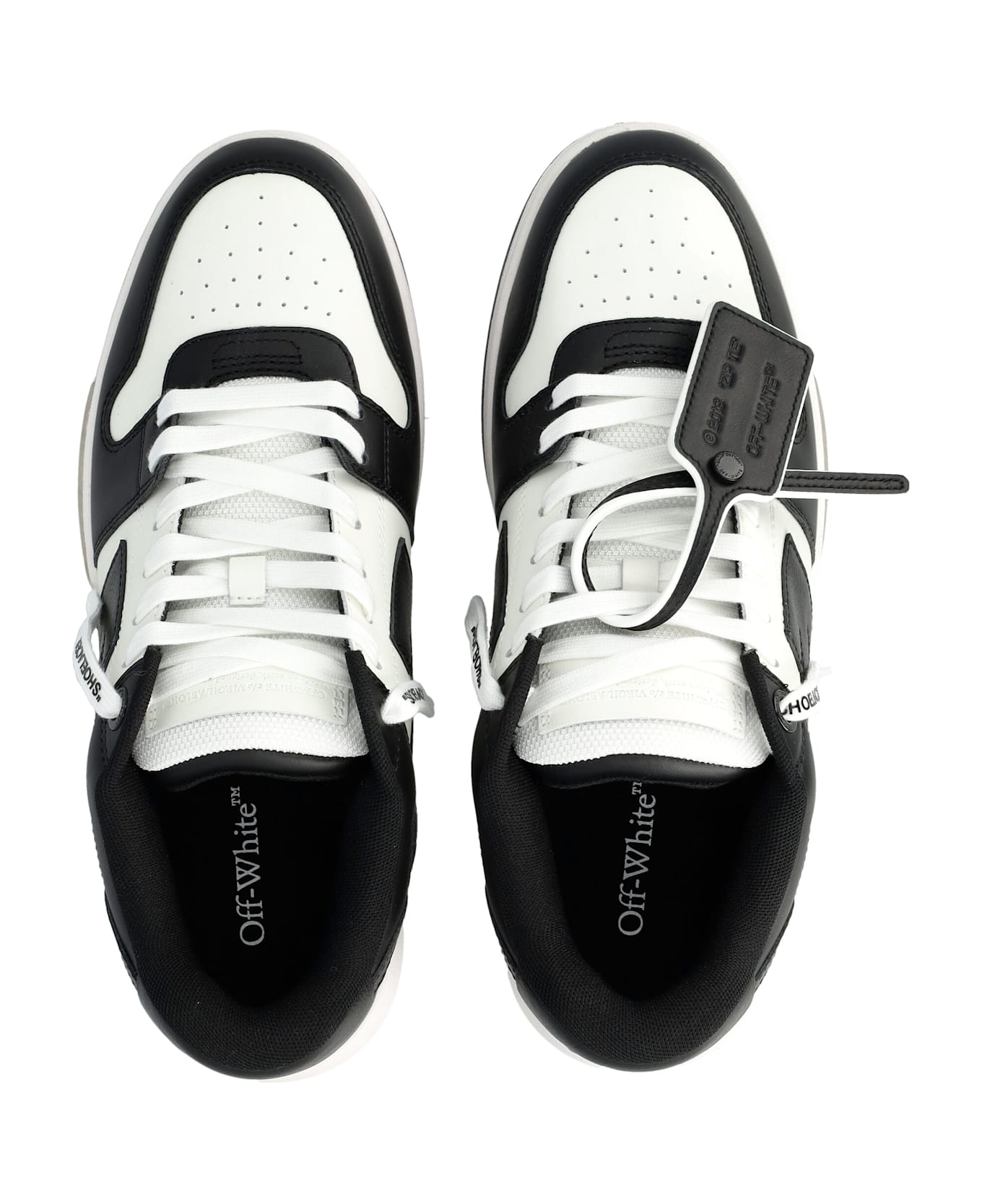Off-White Out Of Office Low-top Leather Sneakers - WHITE BLACK