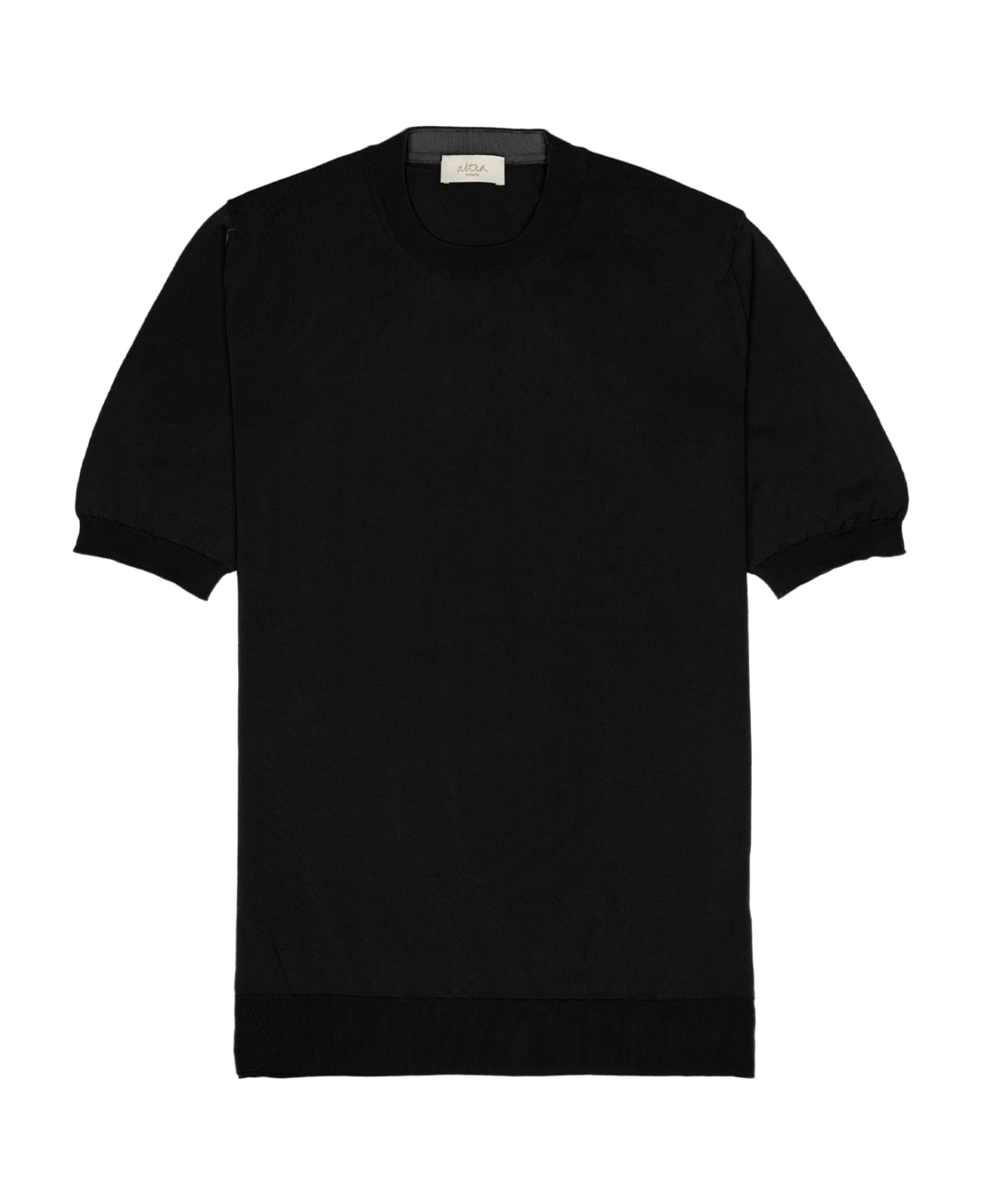 Altea Black Cotton T-shirt - NERO シャツ