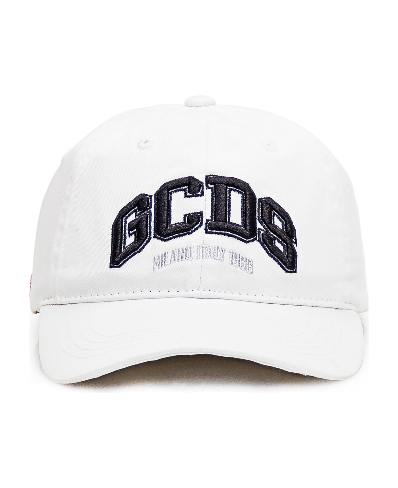 GCDS Logo Baseball Cap - BIANCO OTTICO 帽子