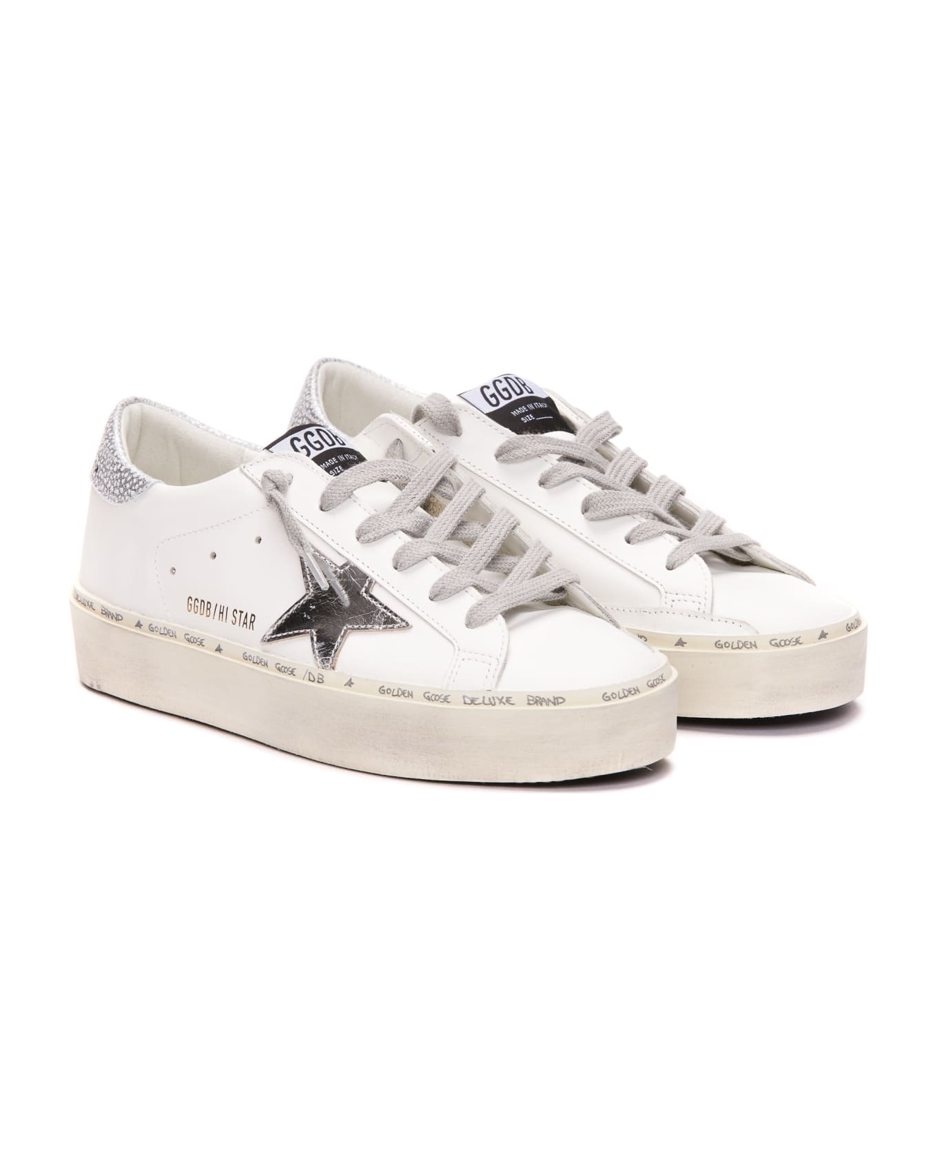 Golden Goose Hi Star Sneakers - White