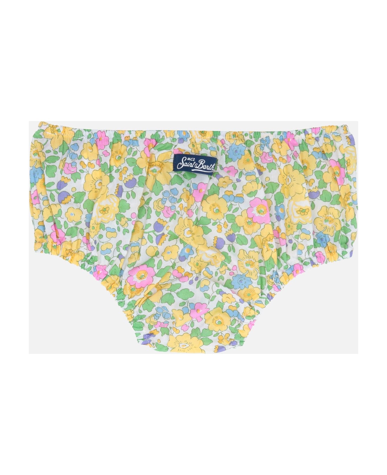 MC2 Saint Barth Infant Bloomers Pimmy With Betsy Print | Made With Liberty Fabric - YELLOW