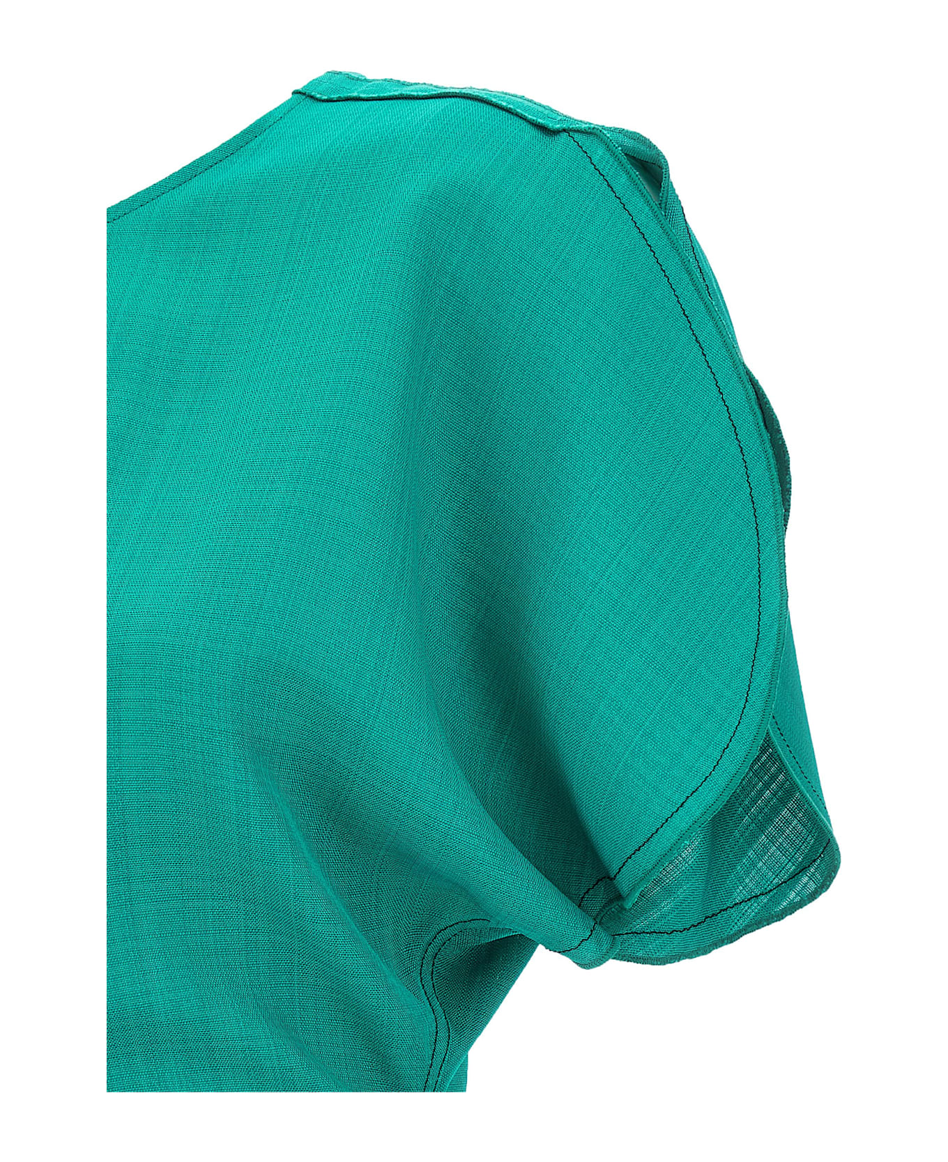 Victoria Beckham 
gathered Waist Midi
 Dress - Green