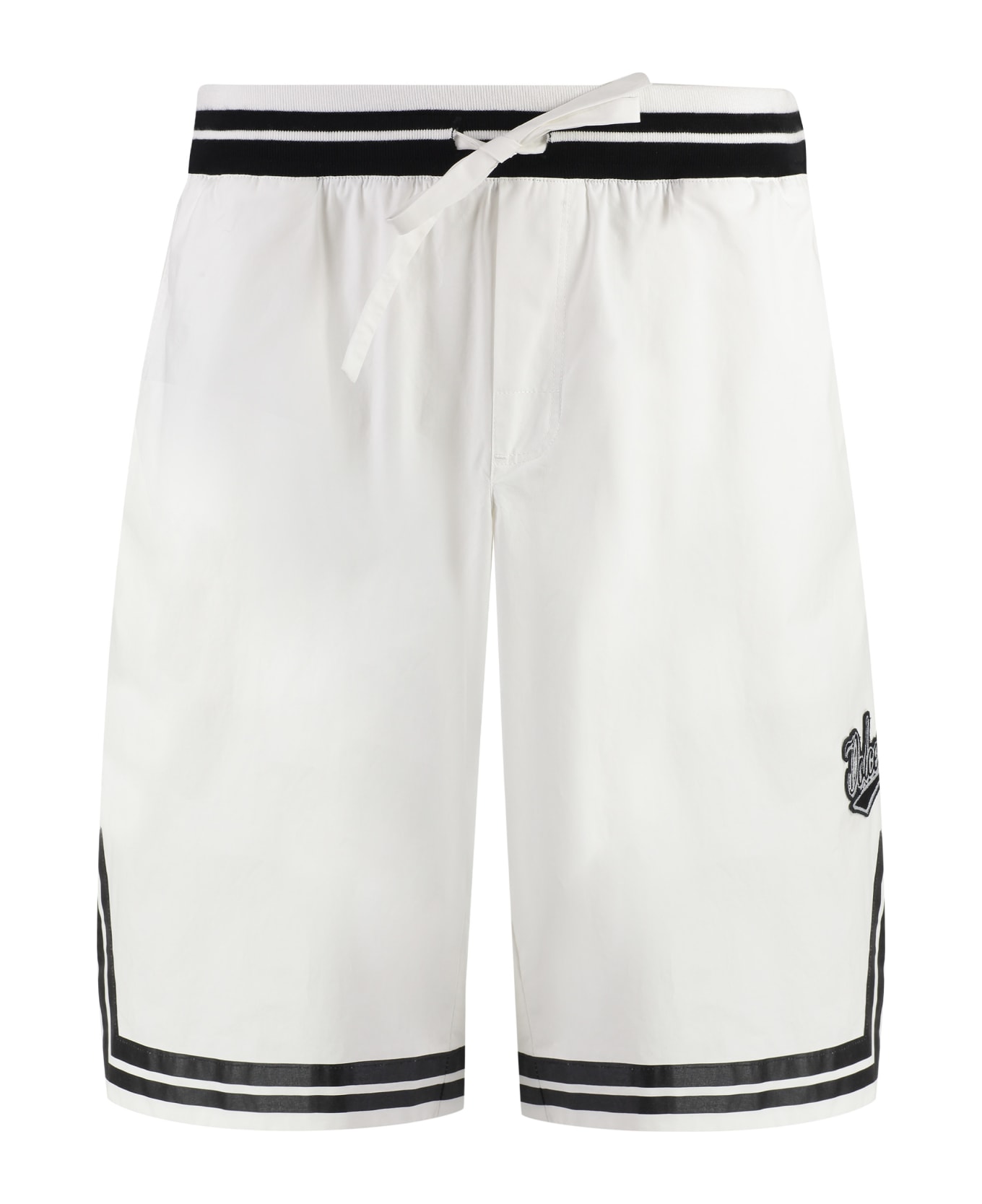 Dolce slogan & Gabbana Cotton Bermuda Shorts - White