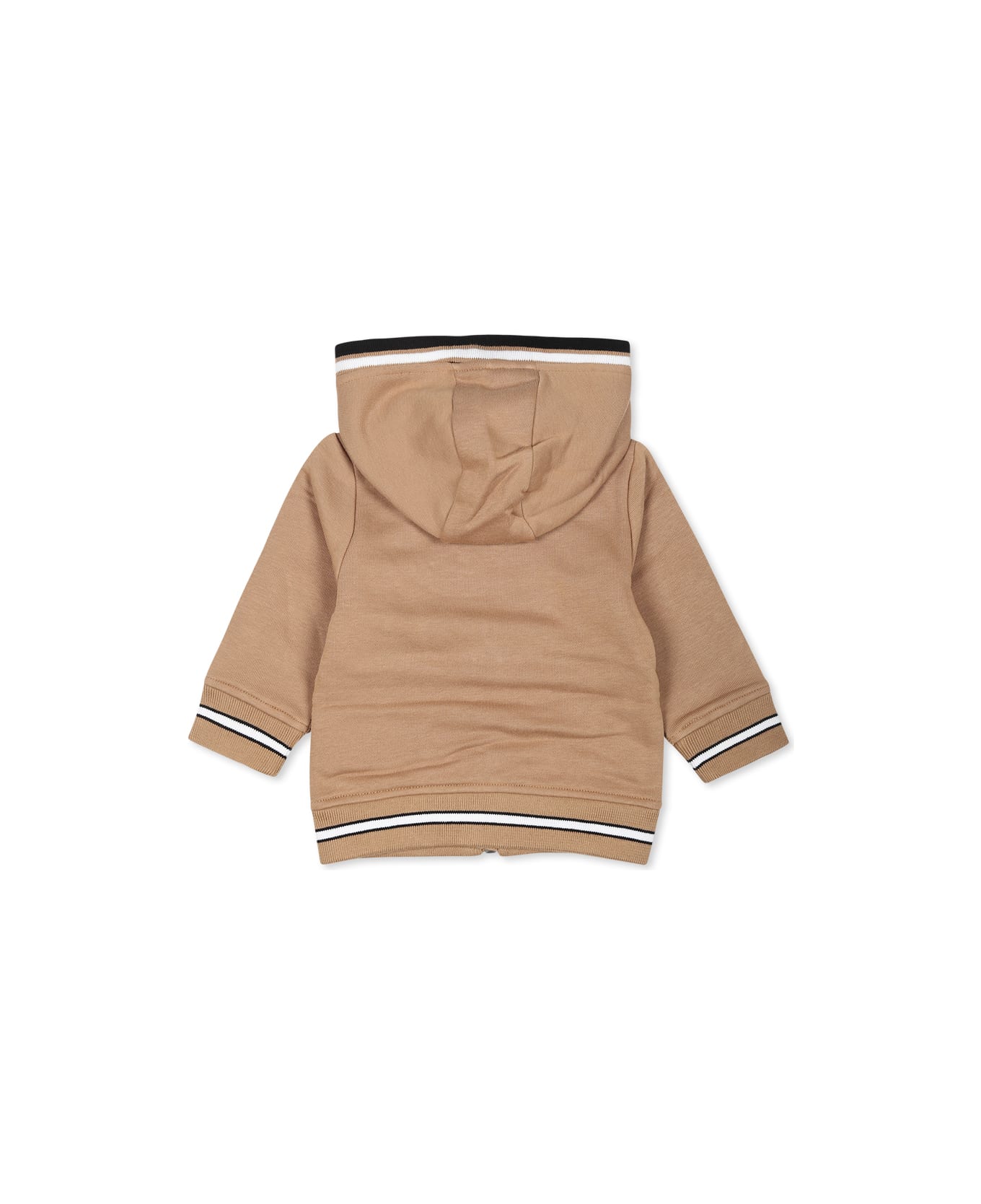 Hugo Boss Beige Sweatshirt For Boy With Logo - Beige