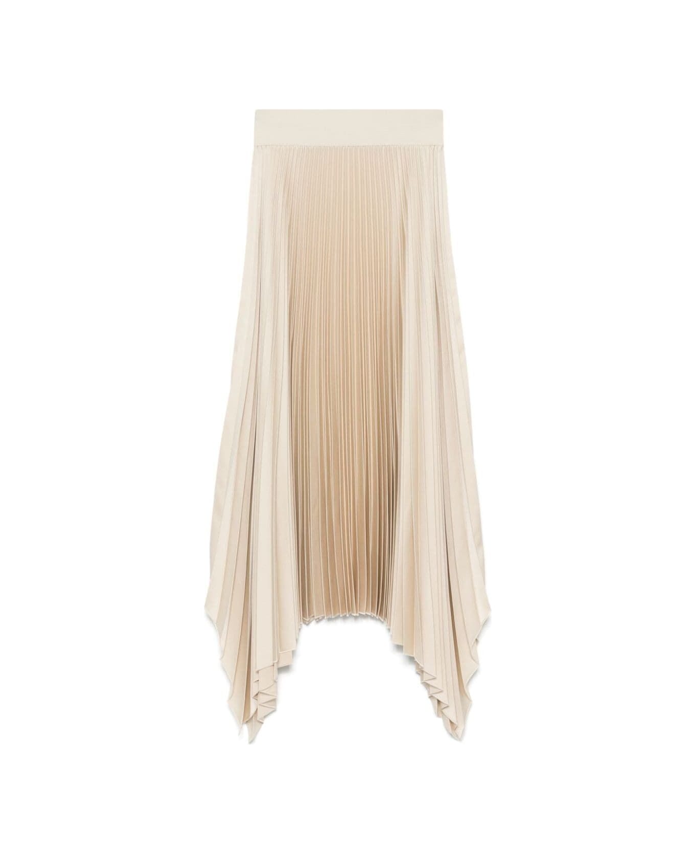 Joseph Ade Skirt Knit Weave Plisse - Oat