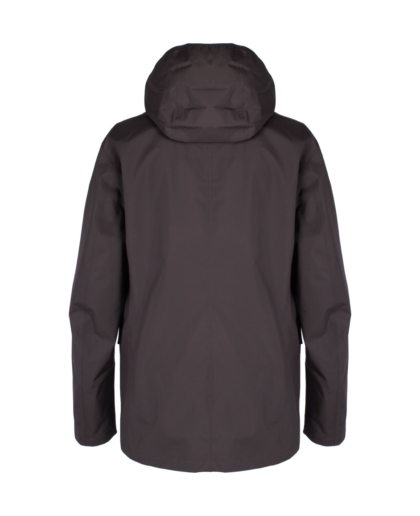Herno Jacket With Removable Hood - Brown