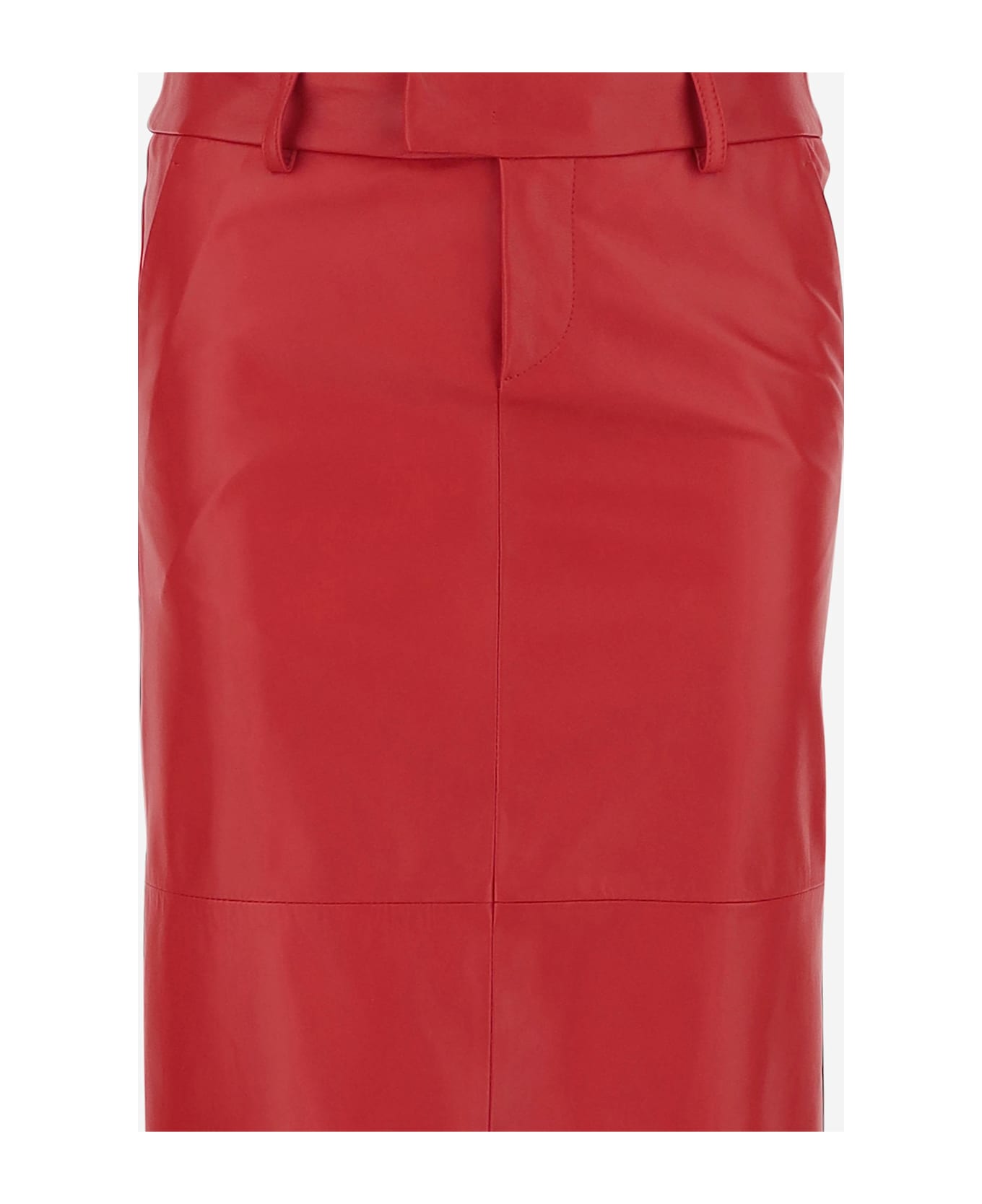 Armarium Leather Loren Skirt - Red