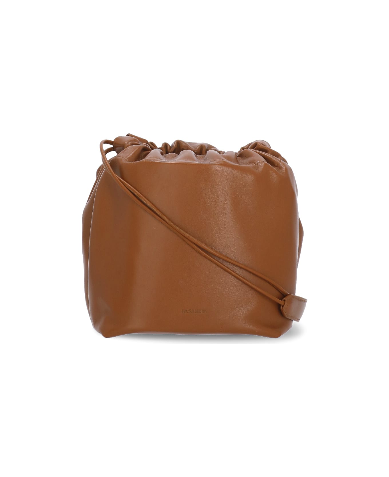 Jil Sander Leather Shoulder Bag - Brown