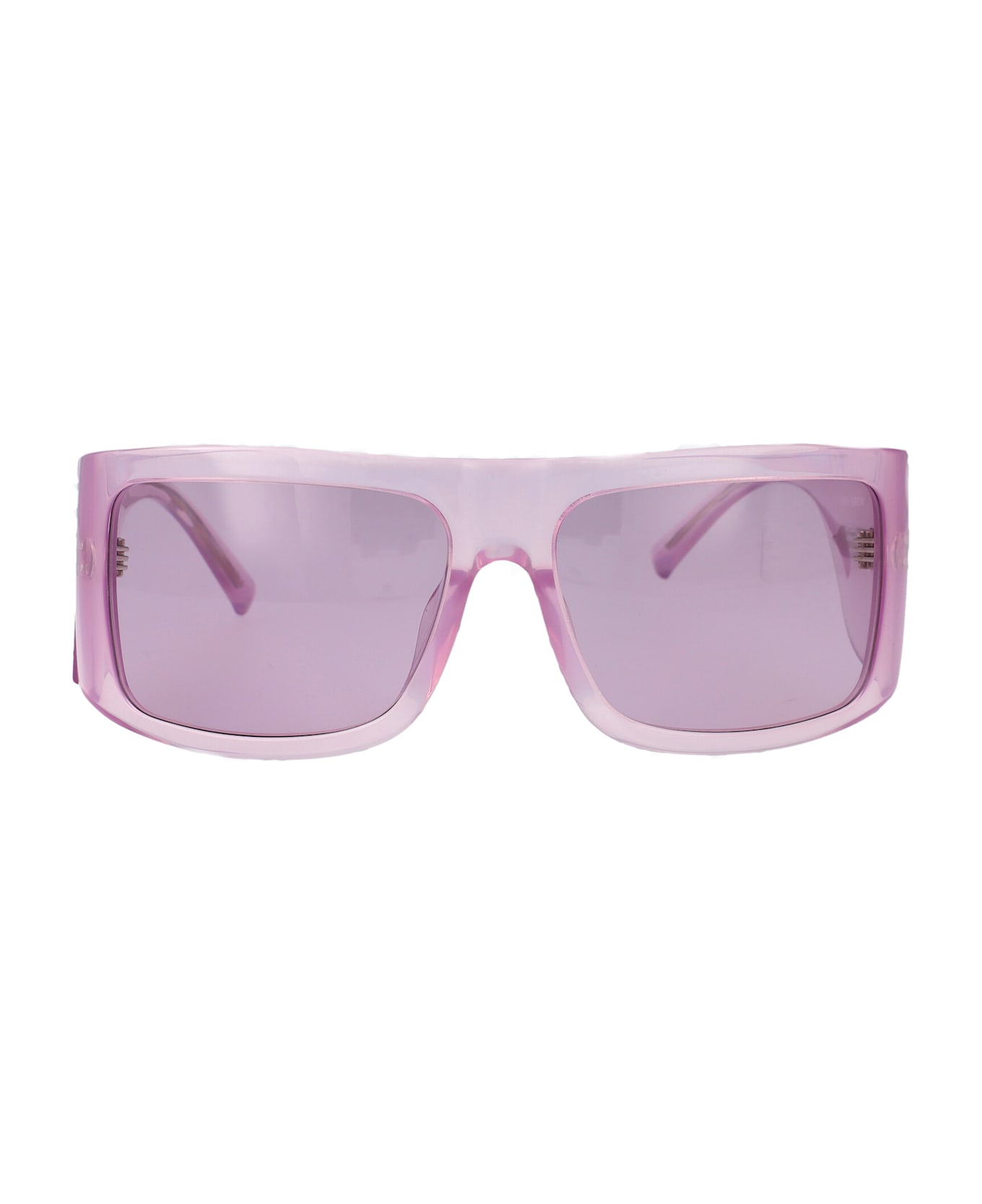 The Attico Andre Sunglasses - PINK/SILVER/PINK