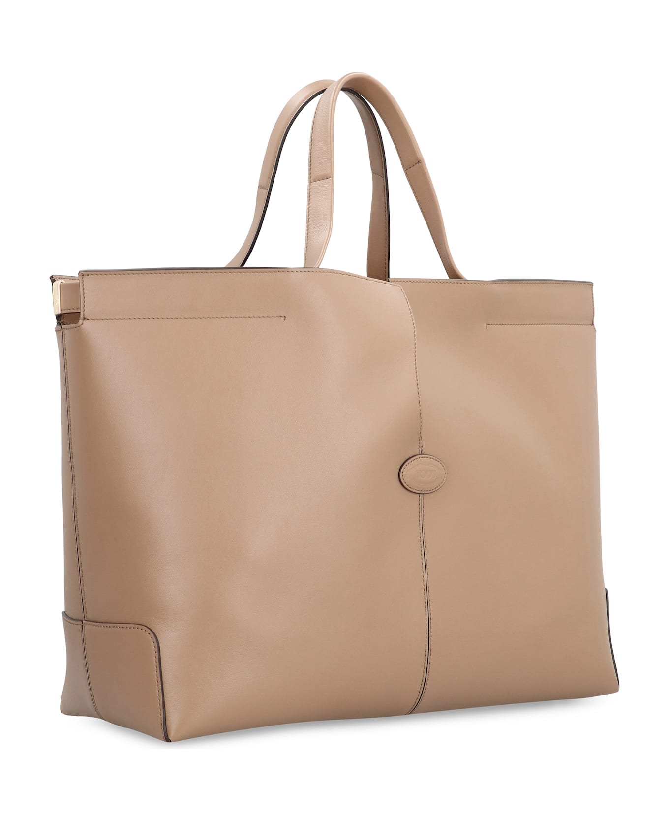 Tod
s Folio Leather Tote - brown