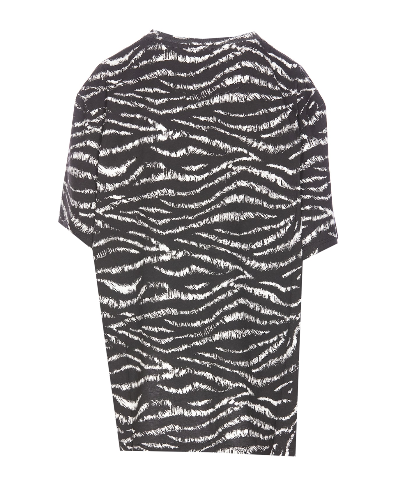 The Attico Zebra Print T-shirt - Zebrato