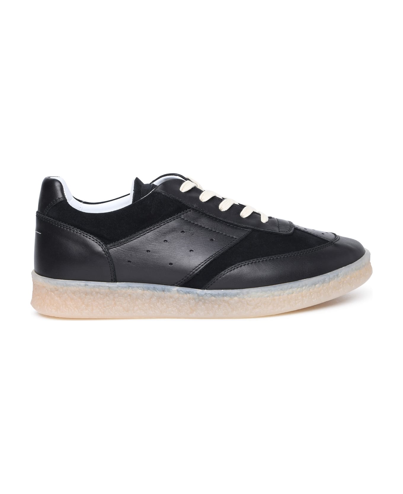 MM6 Maison Margiela Low-top Lace-up Sneakers - black