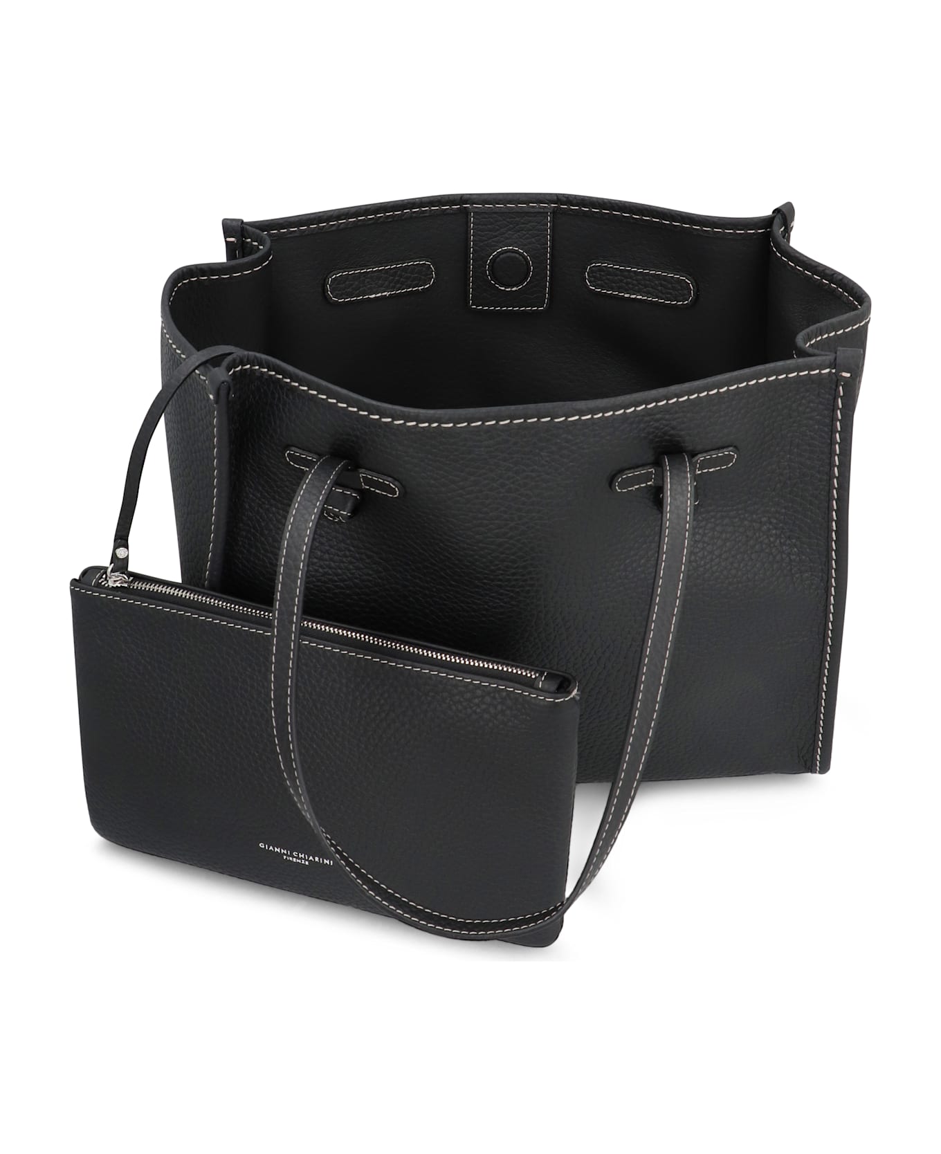 Gianni Chiarini Marcella Leather Tote - black