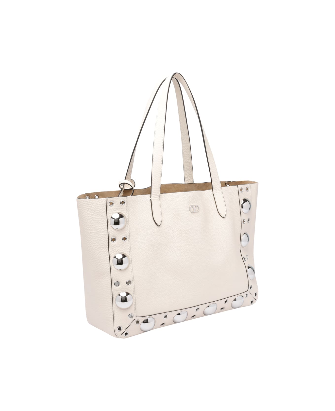 Valentino Garavani Medium Nellcote Shopping Bag - White