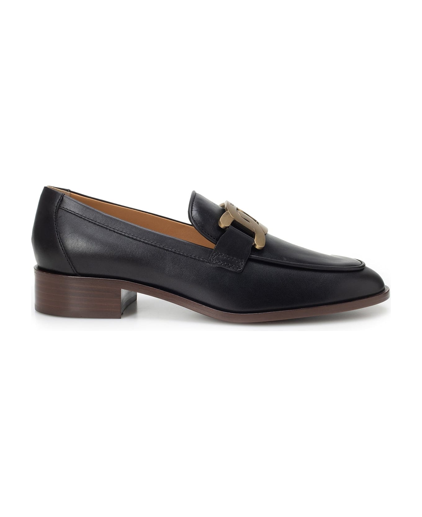 Tod's Leather Loafers - Black ハイヒール