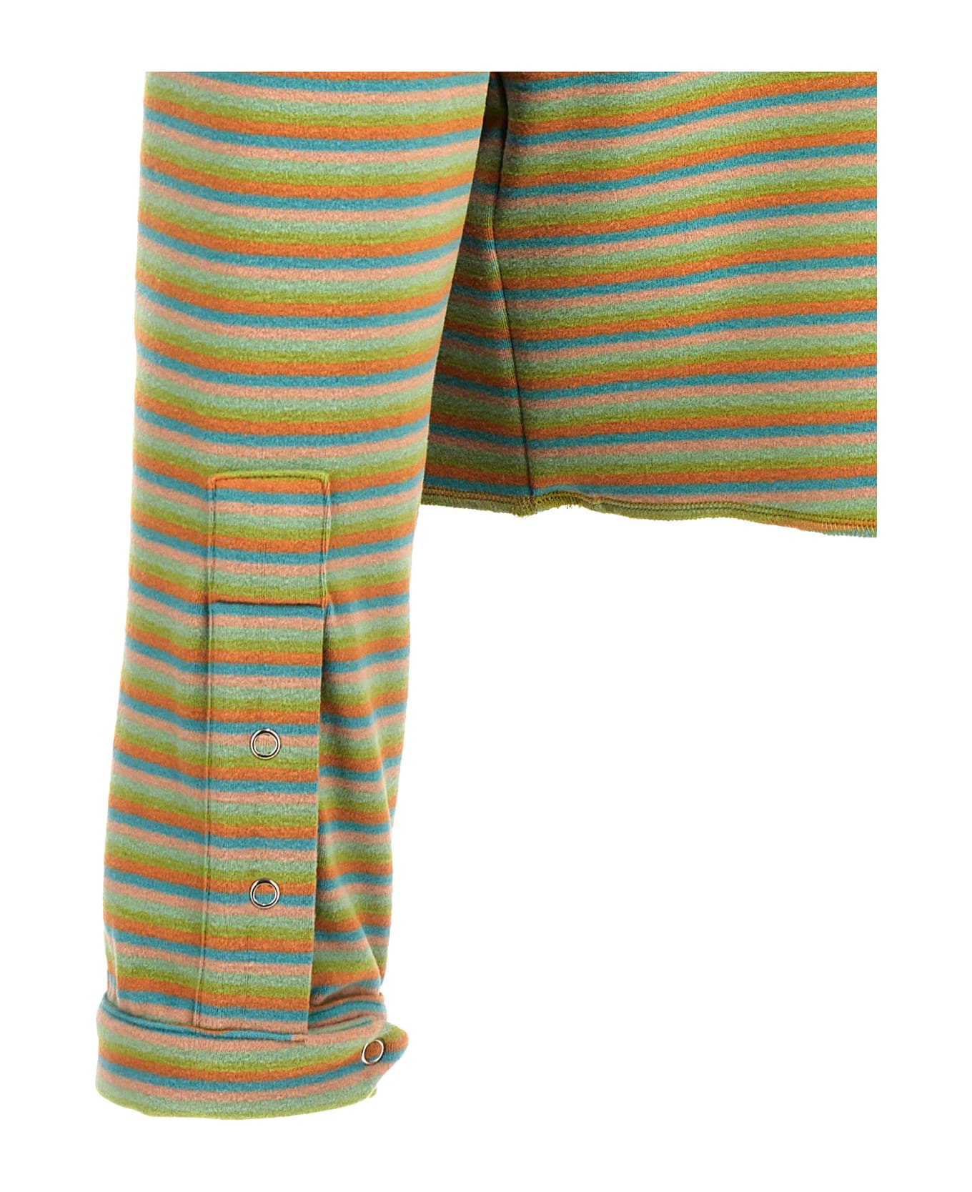 Bluemarble 'peach Skin Stripe Henley' Sweater - Multicolor ニットウェア
