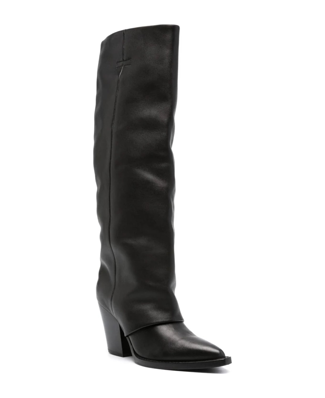 Ash Black Eden Calf Leather Boots - Nero ブーツ