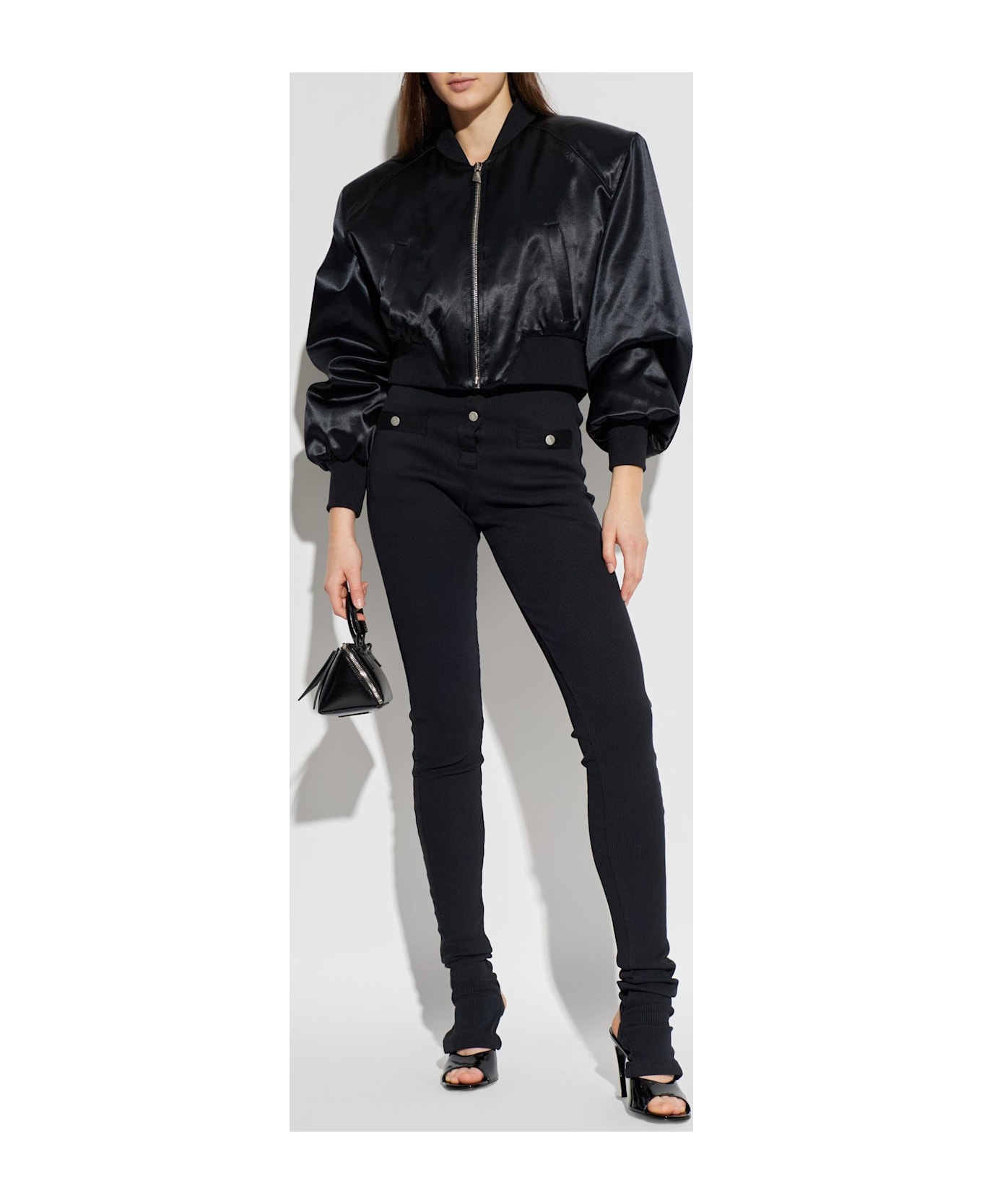 The Attico Bomber Jacket - Black