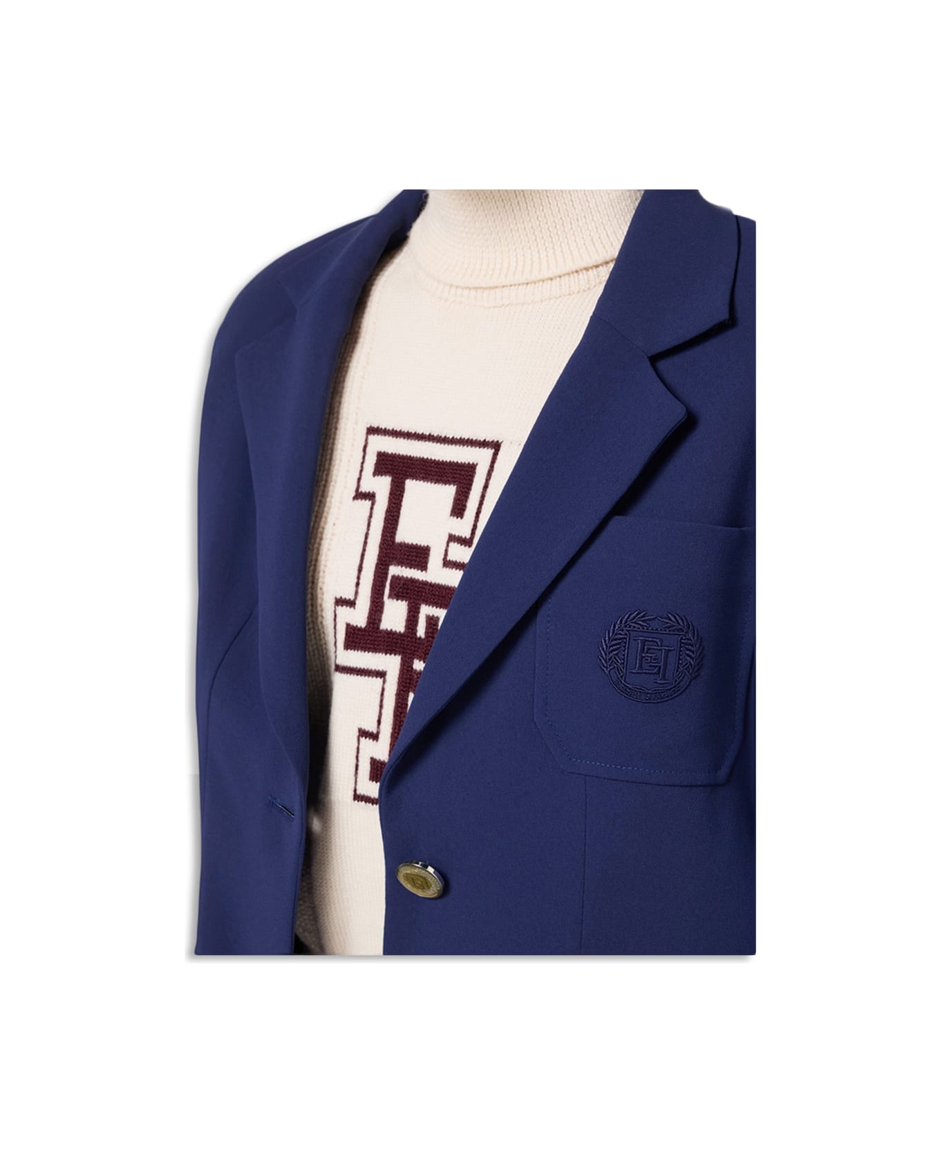 Elisabetta Franchi Jacket - Blue