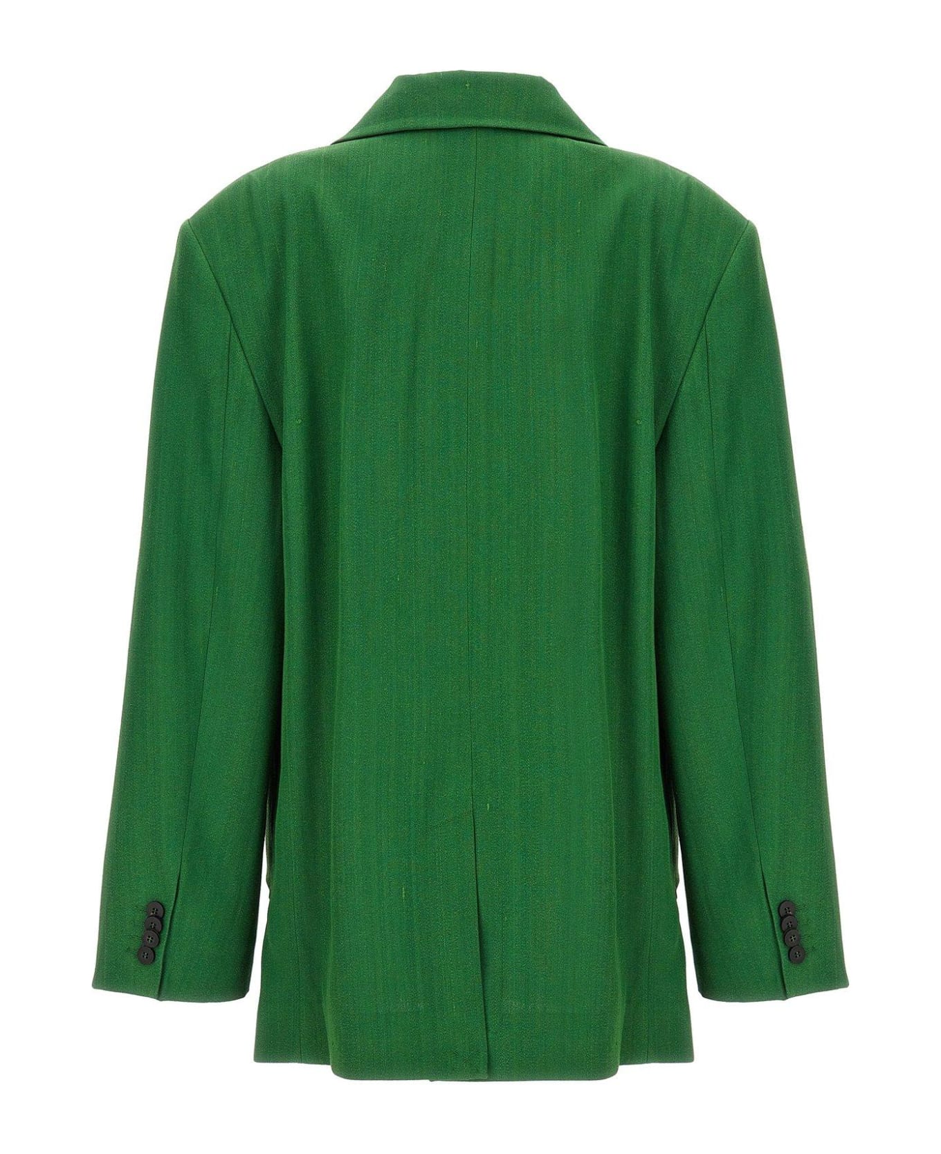 Jacquemus Oversized Button-up Blazer - Dark green