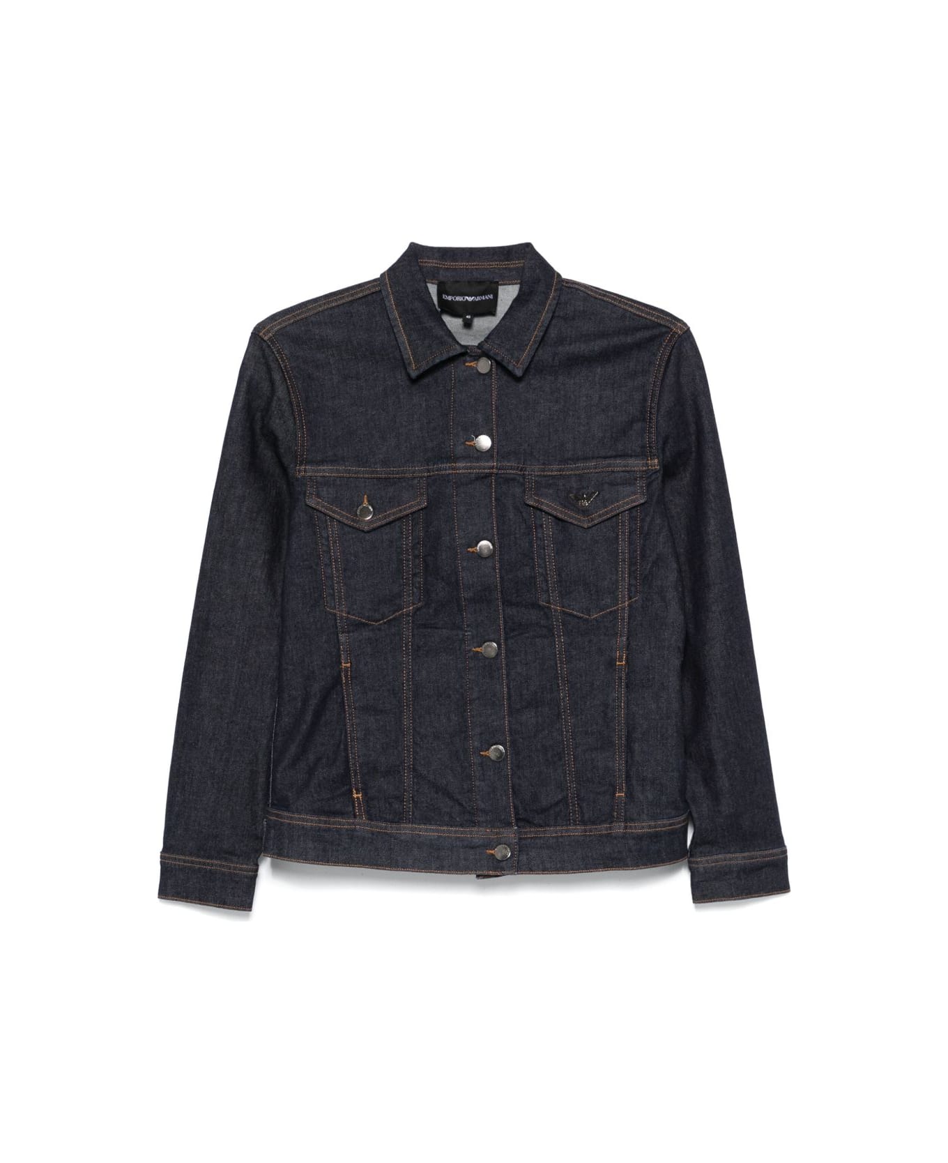 Emporio Armani Denim Cotton Jacket - Blue