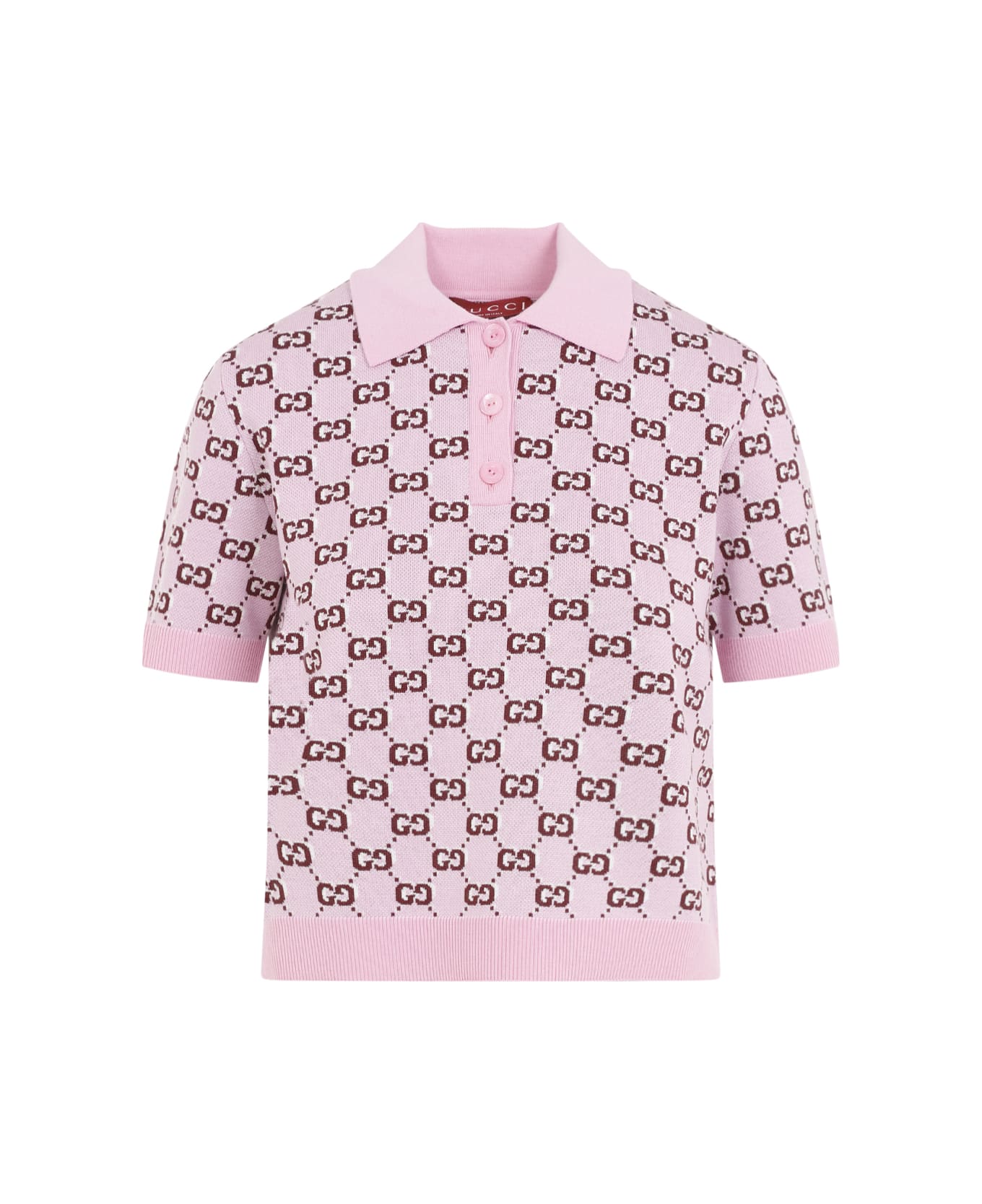 Gucci 
gg
 Polo Shirt - Pink Bordeaux Mc