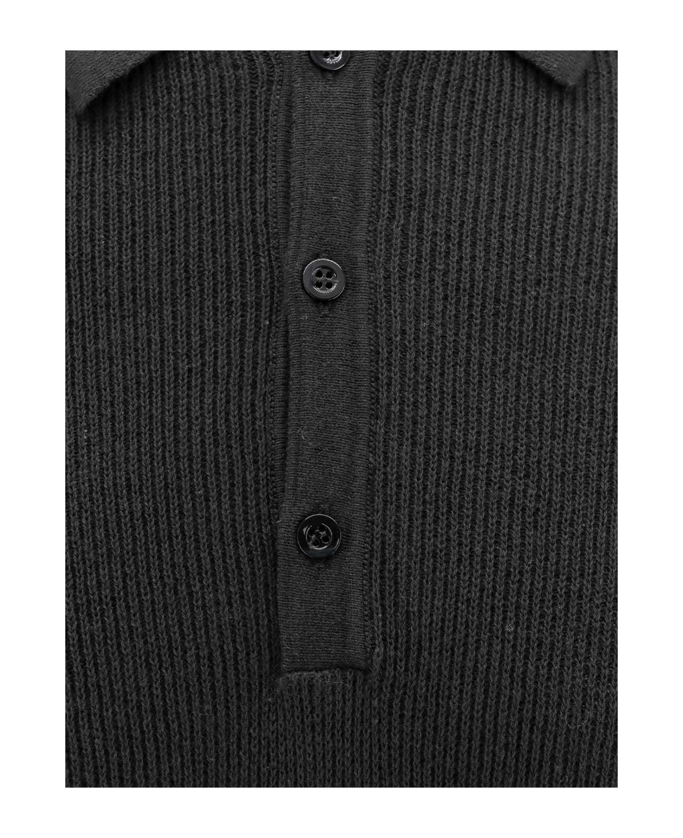Laneus Polo Shirt - Black ポロシャツ