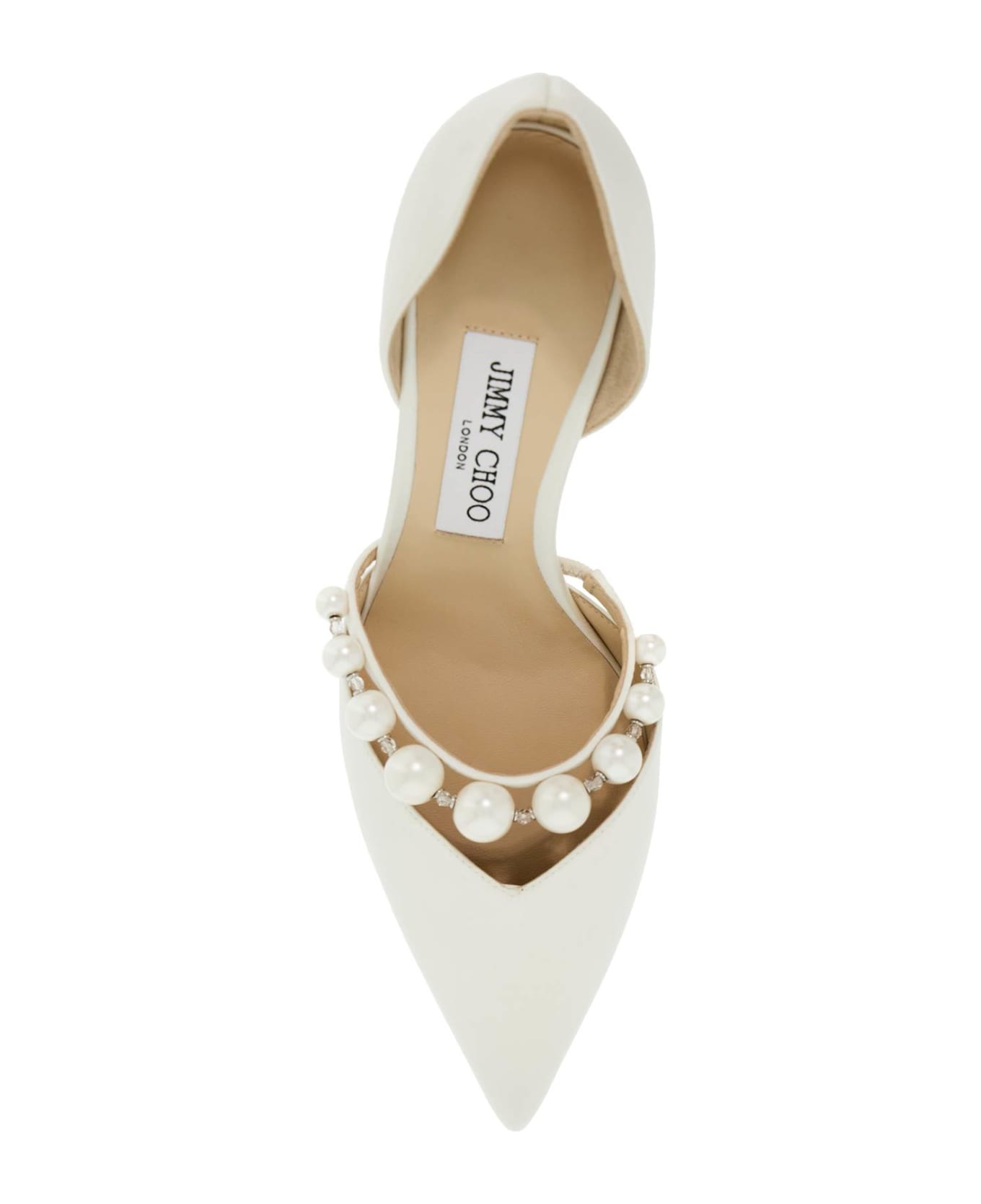 Jimmy Choo Aurelie 65 Pumps With Pearls - IVORY WHITE (White)