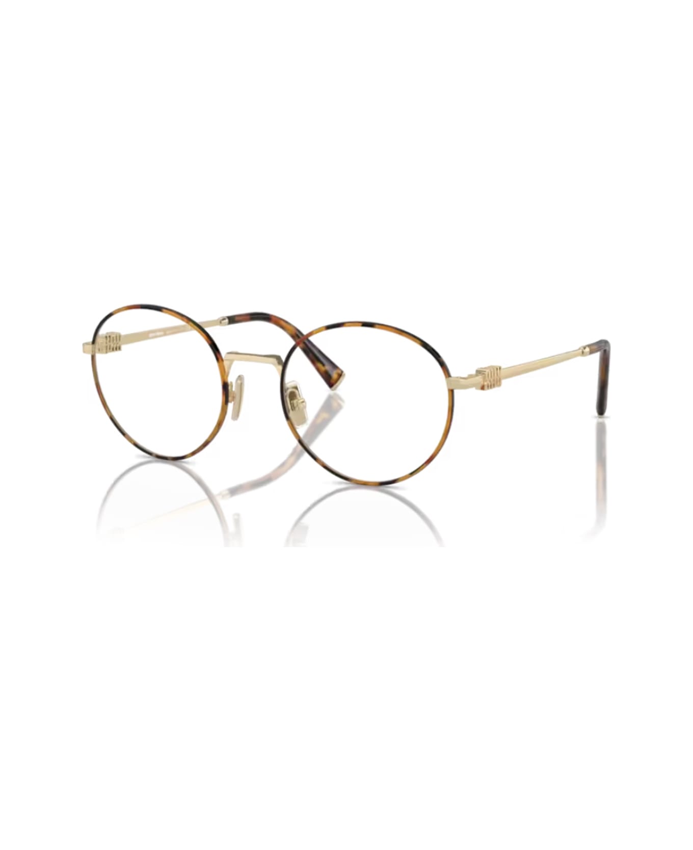 Miu Miu 0mu 52xv 15u1o1 Oro Havana Glasses - Oro