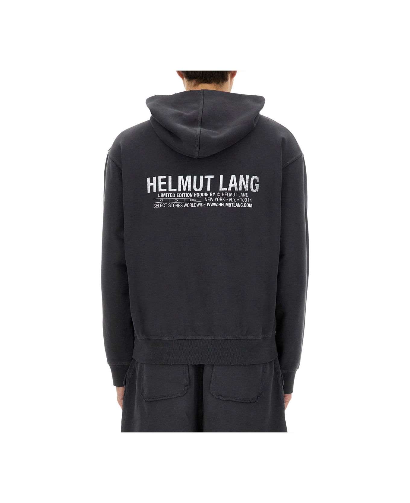 Helmut Lang "meatpacking" Hoodie - BLACK