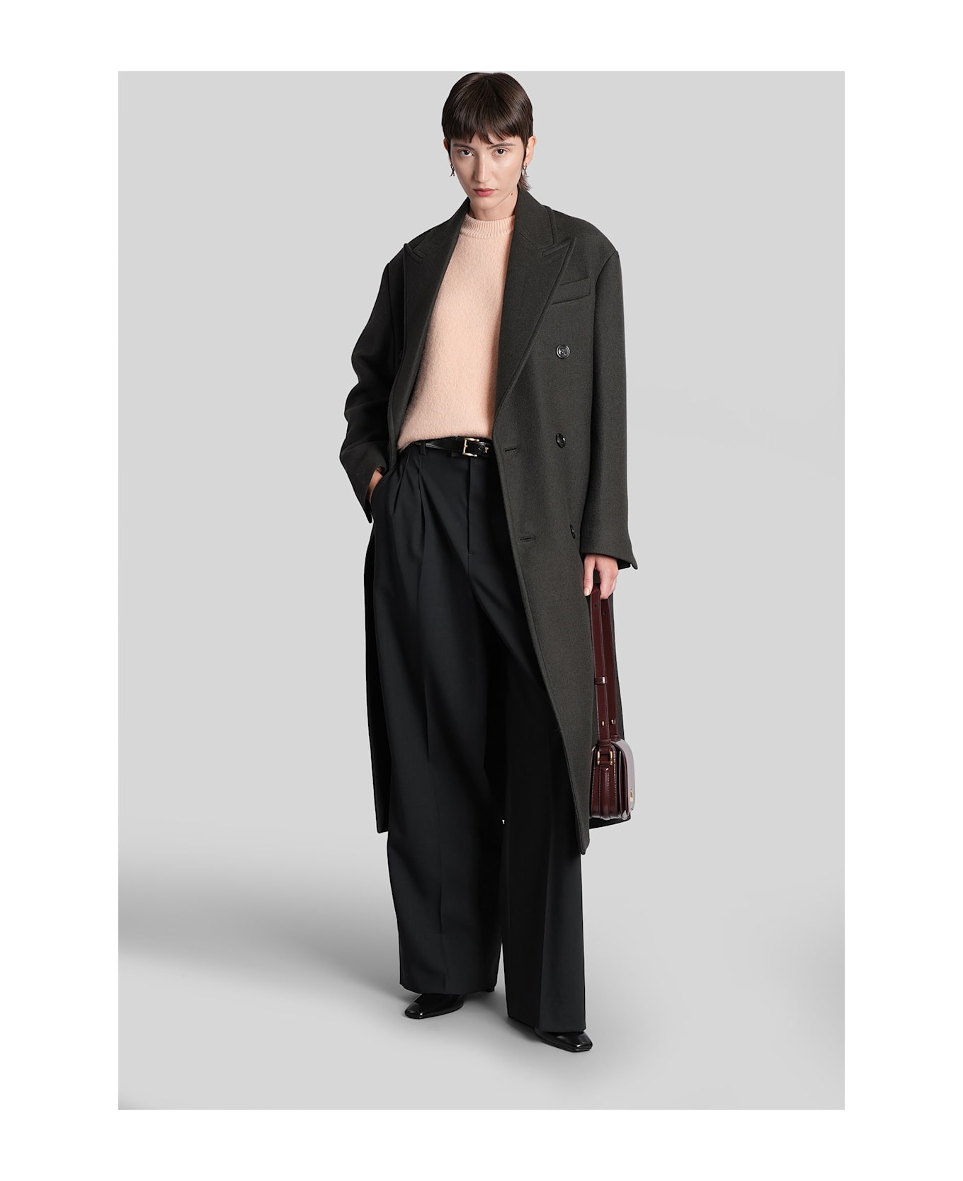 Ami Alexandre Mattiussi Pants In Grey Wool - grey