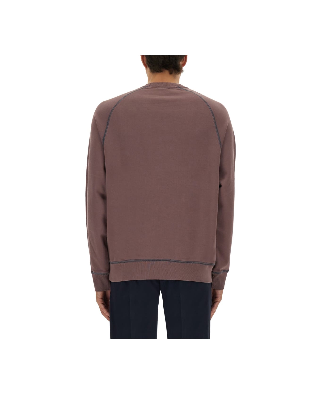 PS by Paul Smith Sweatshirt With Embroidery Ps Happy - PURPLE