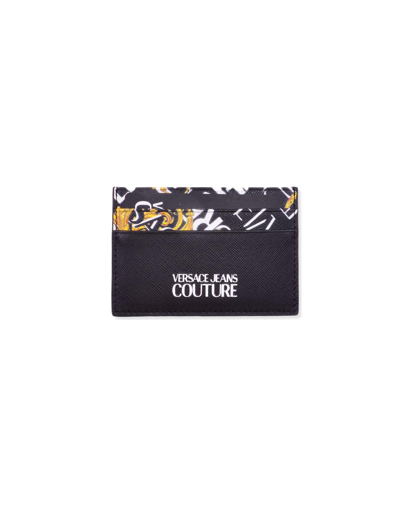 Versace Jeans Couture Leather Card Holder - Black