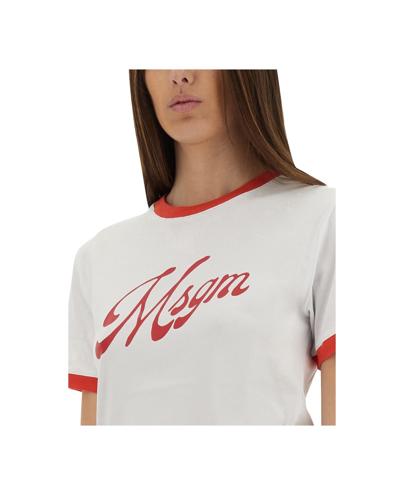 MSGM T-shirt With Logo - WHITE