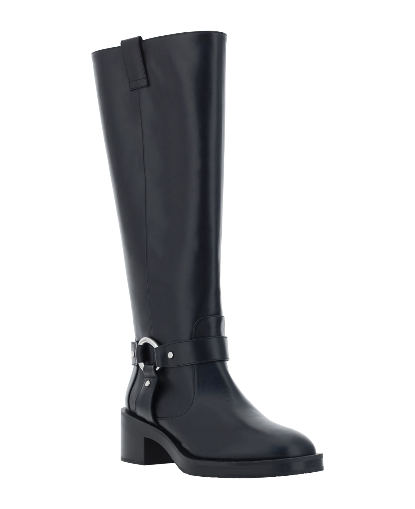 ＊Stuart Weitzman＊ JAX レザー ロングブーツ Stuart Weitzman Jax Leather Biker Boots | Black | FARFETCH