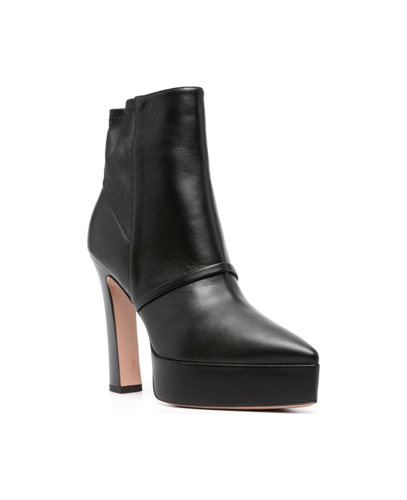 Malone Souliers Rue 125 High Heel Ankle Boots - Black  Black