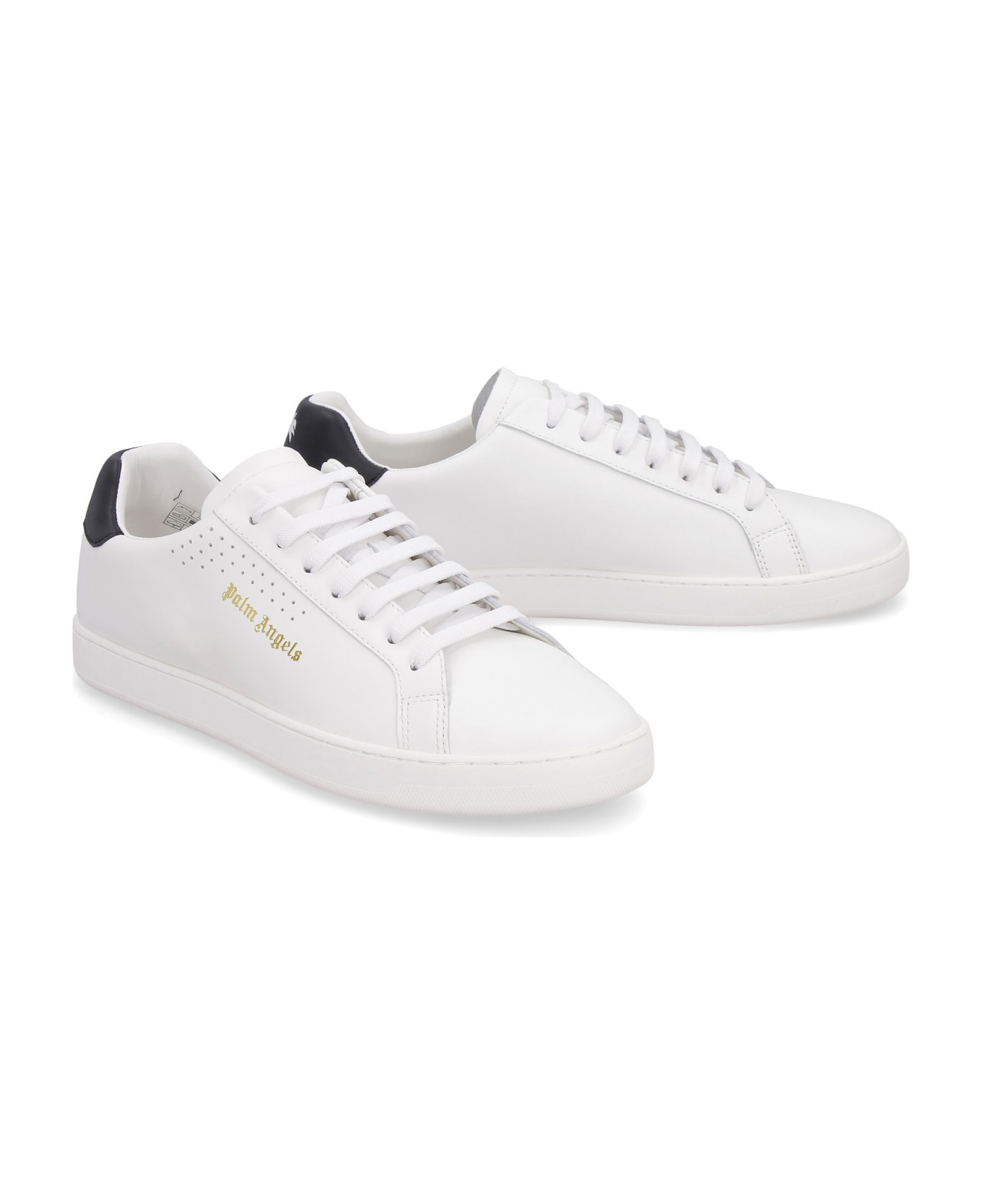 Palm Angels New Tennis Leather Sneakers - White スニーカー