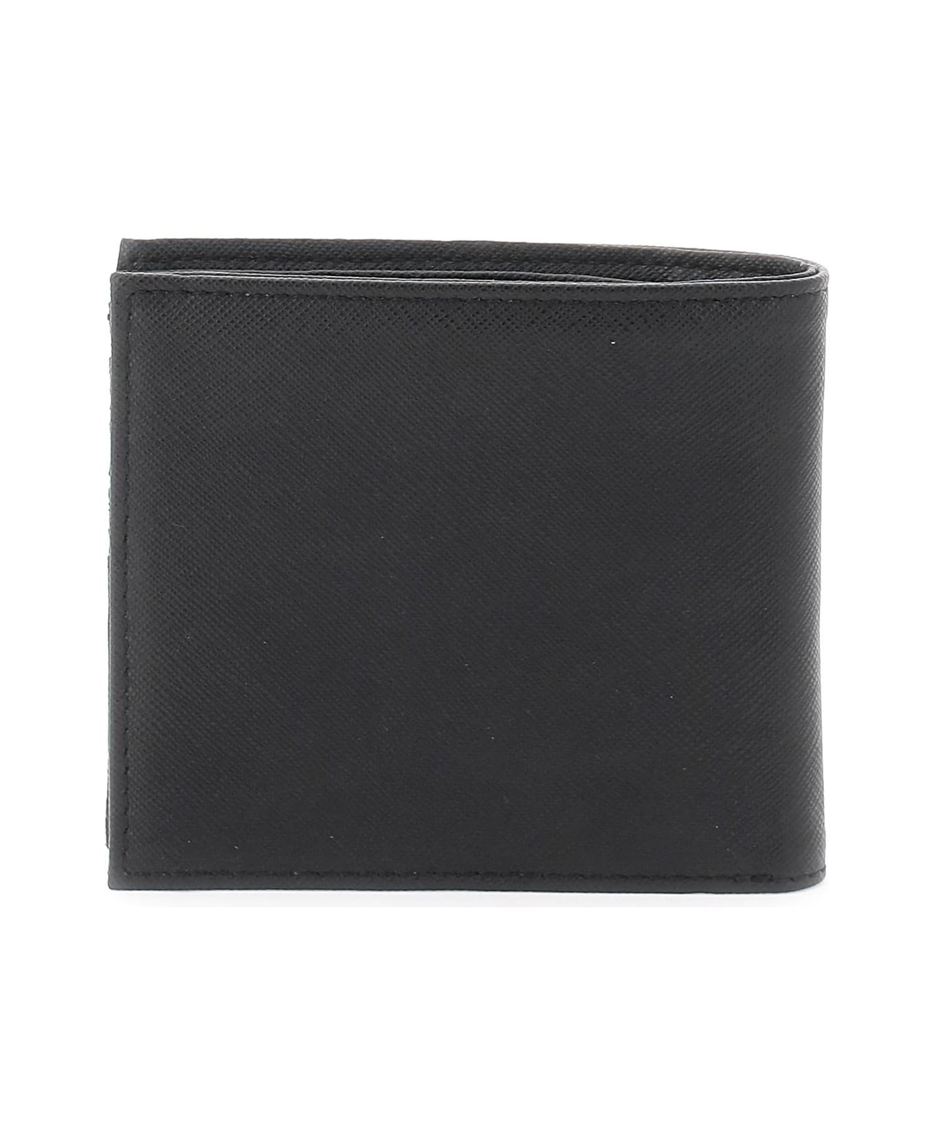Emporio Armani Eagle Plaque Wallet - Black