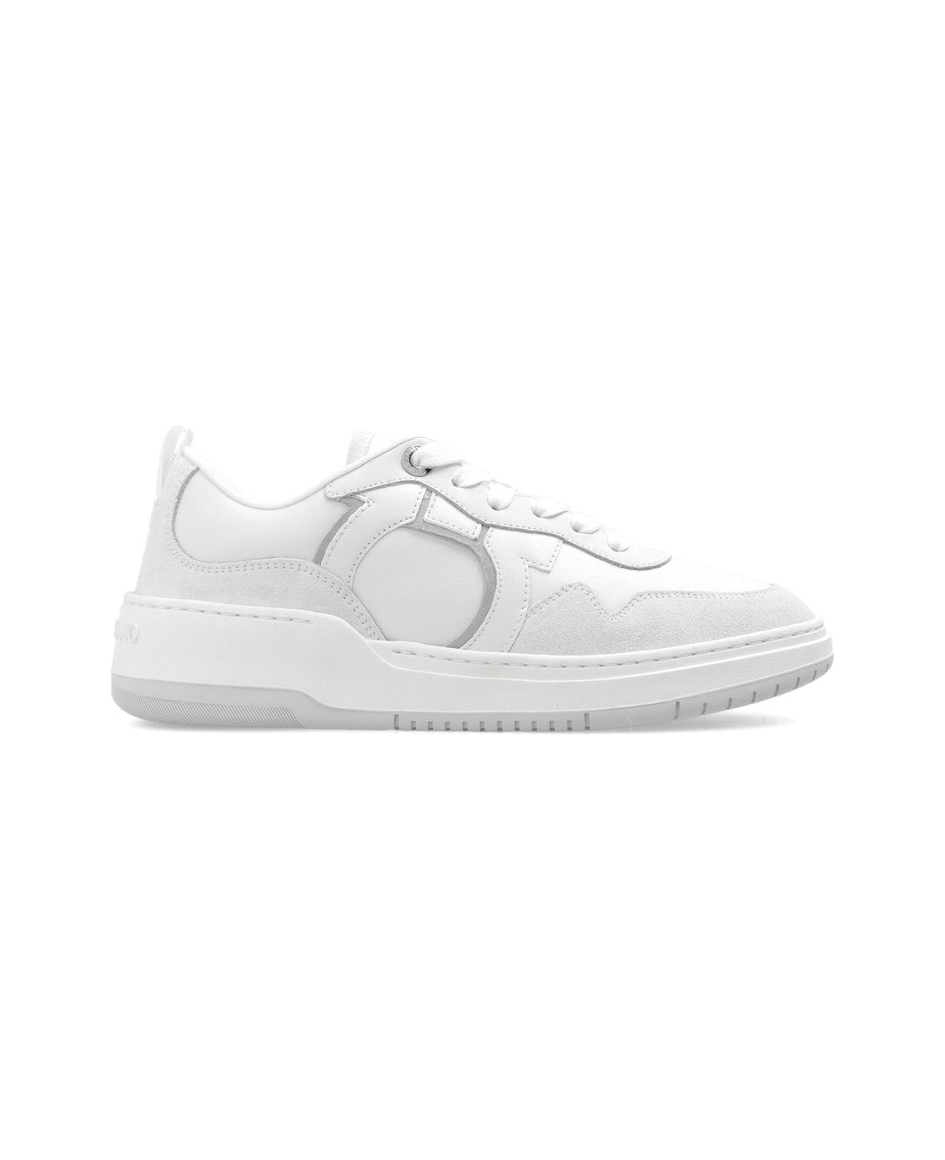 Ferragamo Gancini Low-top Sneakers - Optic White