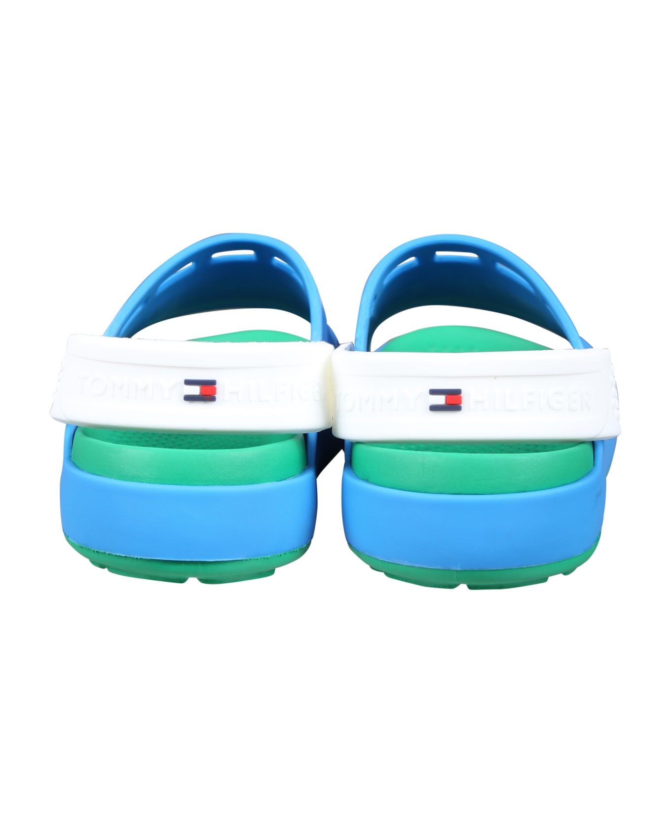 Tommy Hilfiger Light Blue Sandals For Boy With Flag - Light Blue